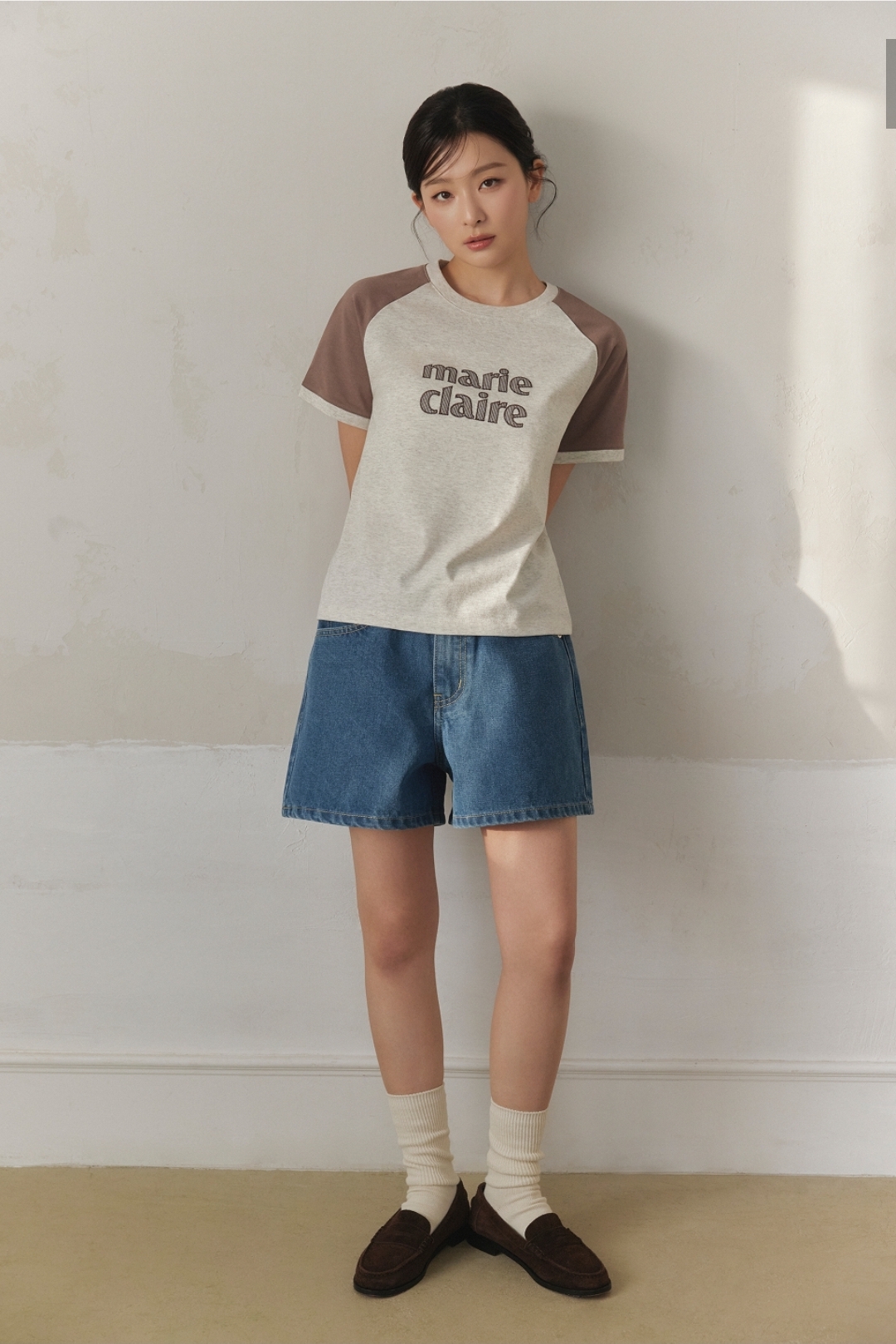 Red Velvet Seulgi 著用款｜Marie Claire 拼色牛角Tee