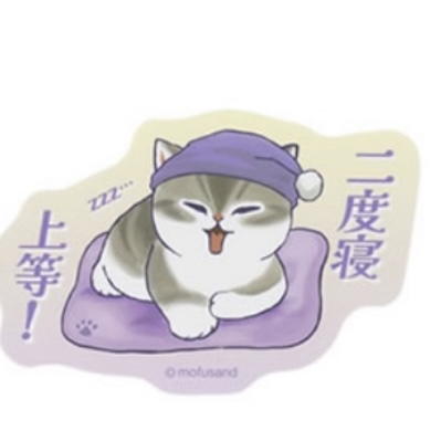 Mofusand 鯊魚貓 貼紙｜預訂