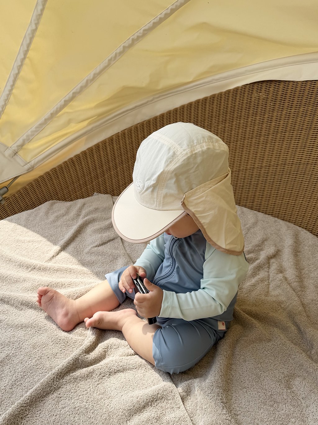 Here | sun hat (Ivory free size )