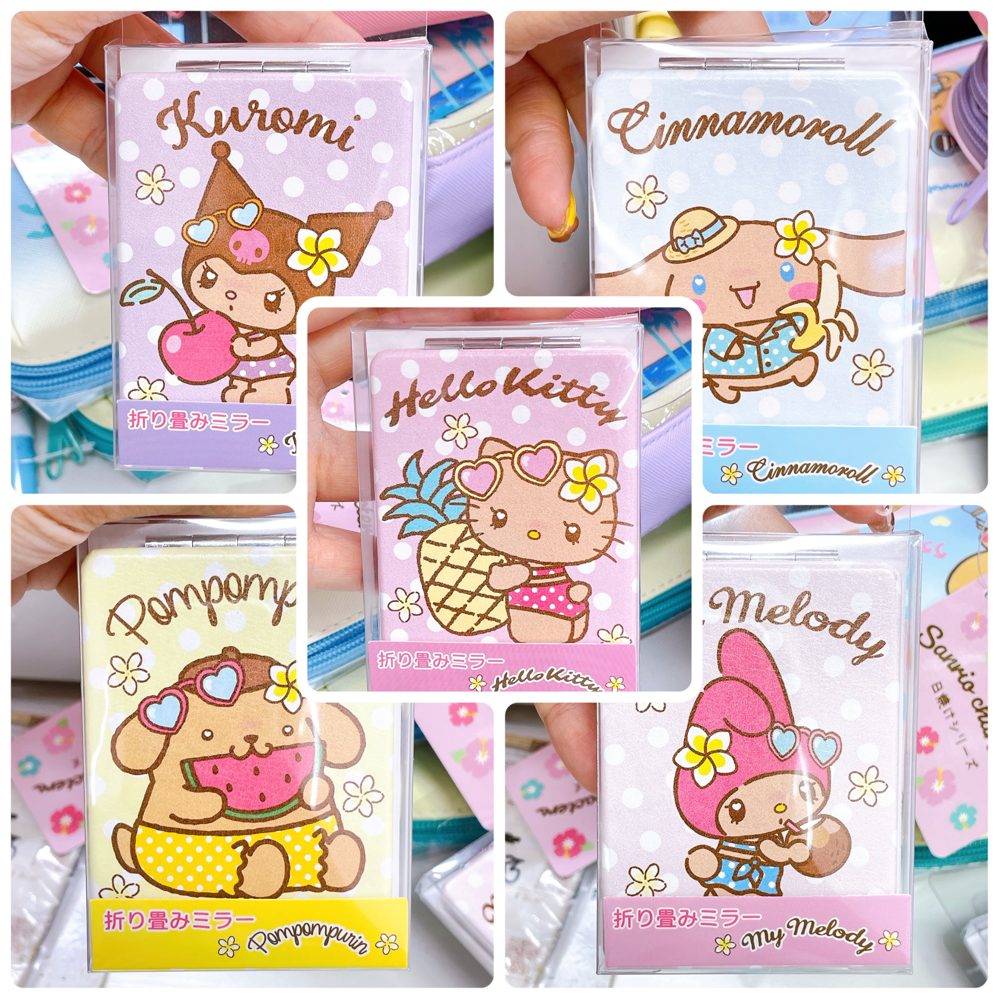 日本直送Sanrio 夏天黑皮泳裝系列 接鏡