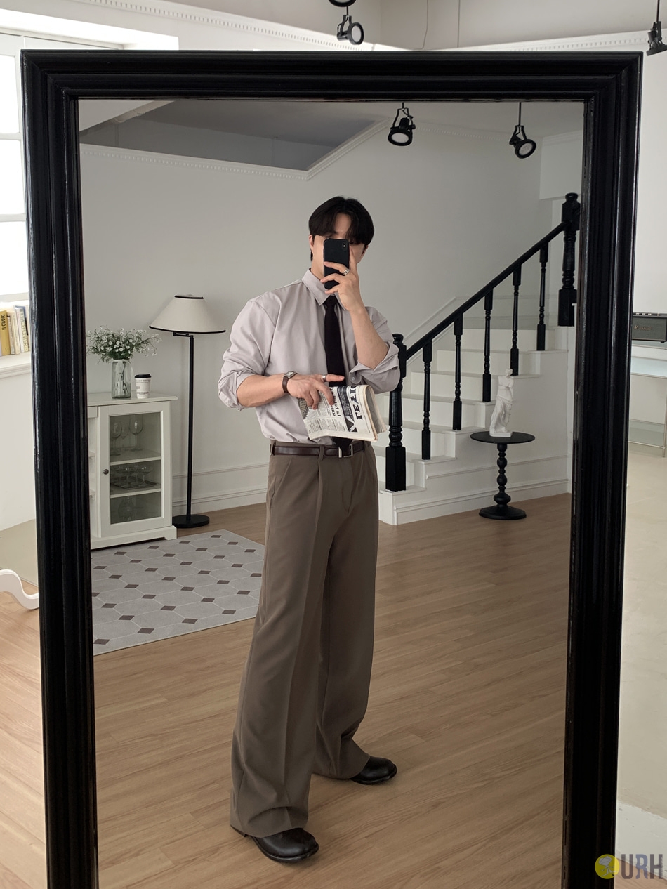 【100%保證韓國直送】極致垂墜感霧面闊腳西褲 Wide Slacks [3 color] RL114774