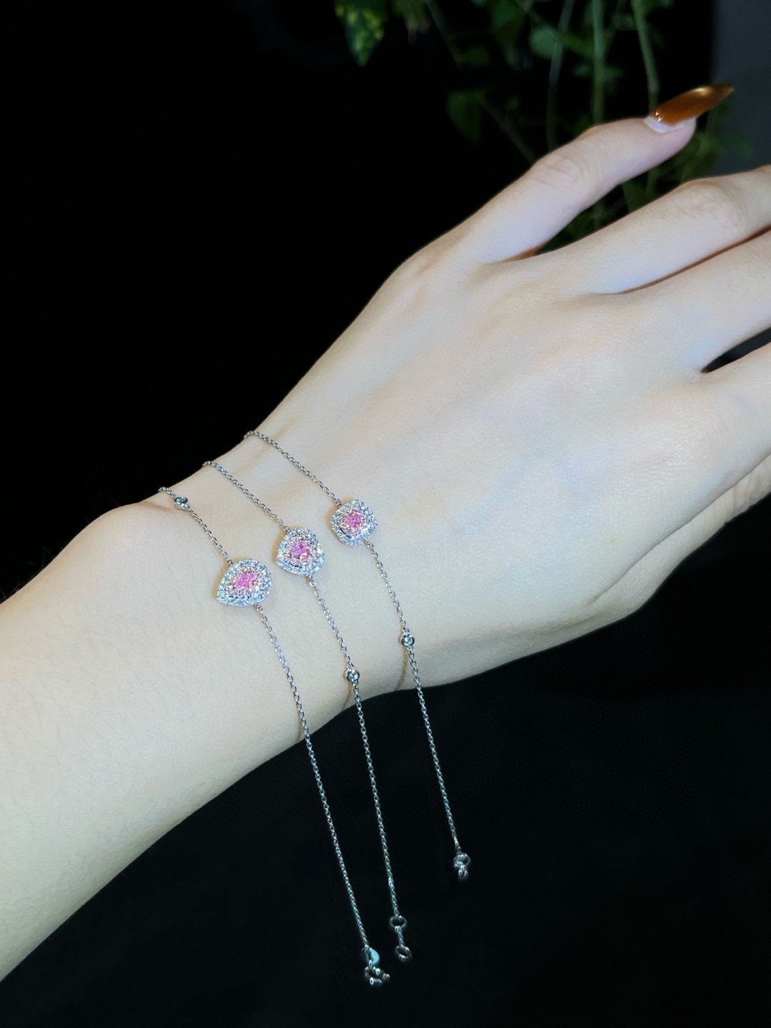 18K Pink Diamond Bracelet 