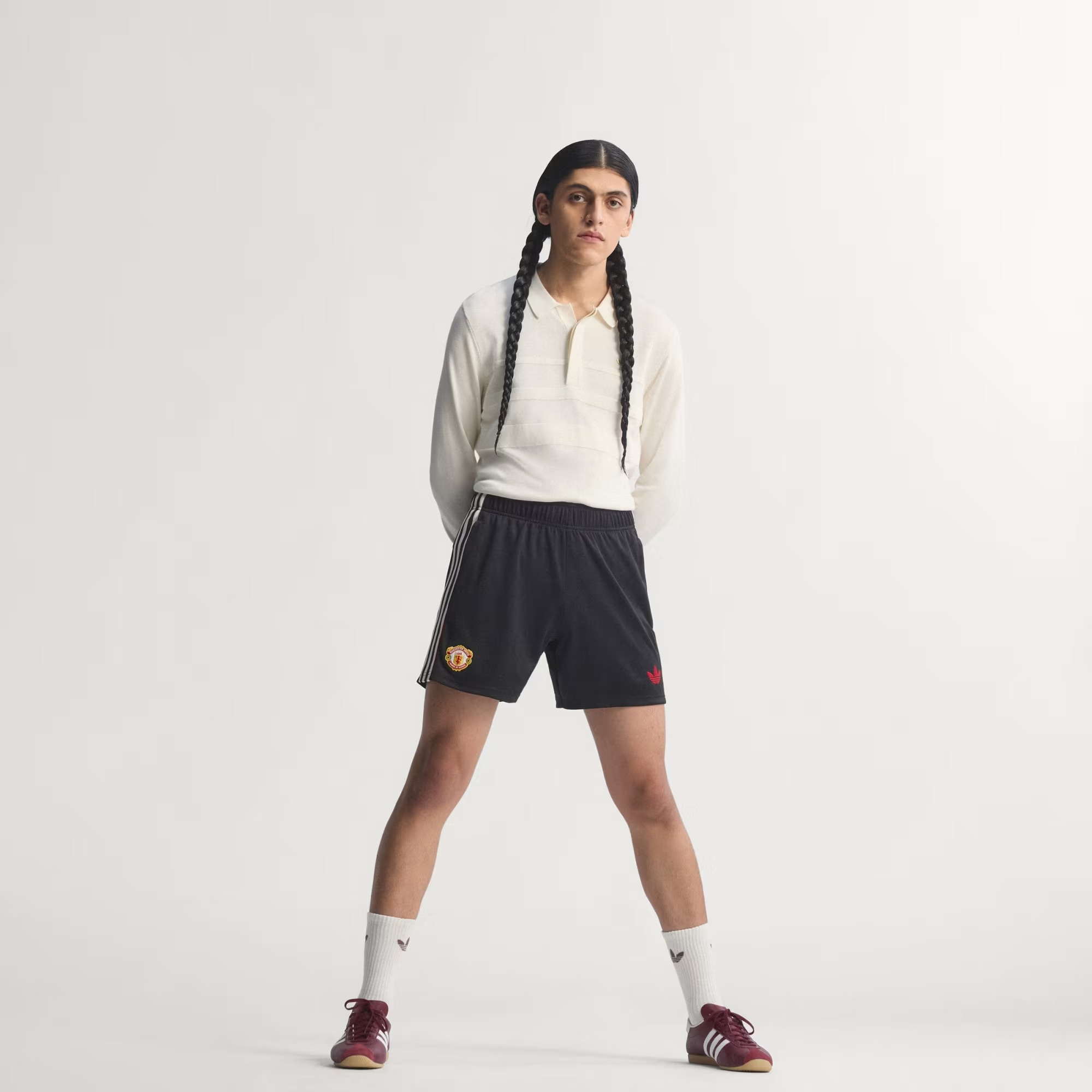 🎶⚽Adidas Manchester United 曼聯 × Stone Roses 黑色短褲 KC4443