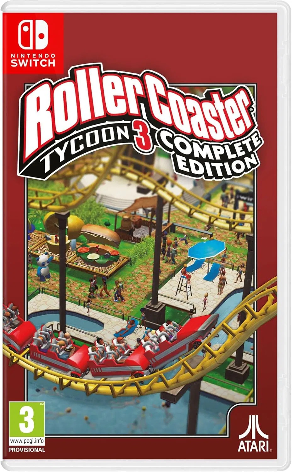 NS 過山車大亨 3 完全版 Roller Coaster Typcoon 3 Complete Edition  英文版  English Ver NSW-3146