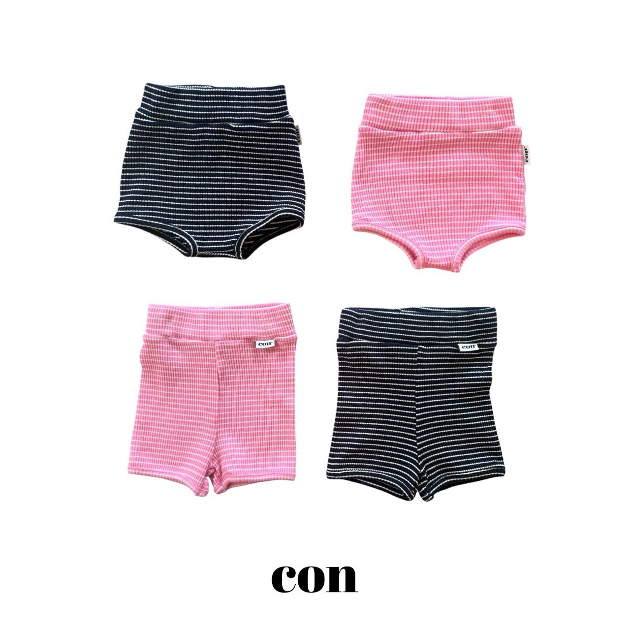 Con | stripe pants(Pink size2(78-87)/Size4(97-107)
