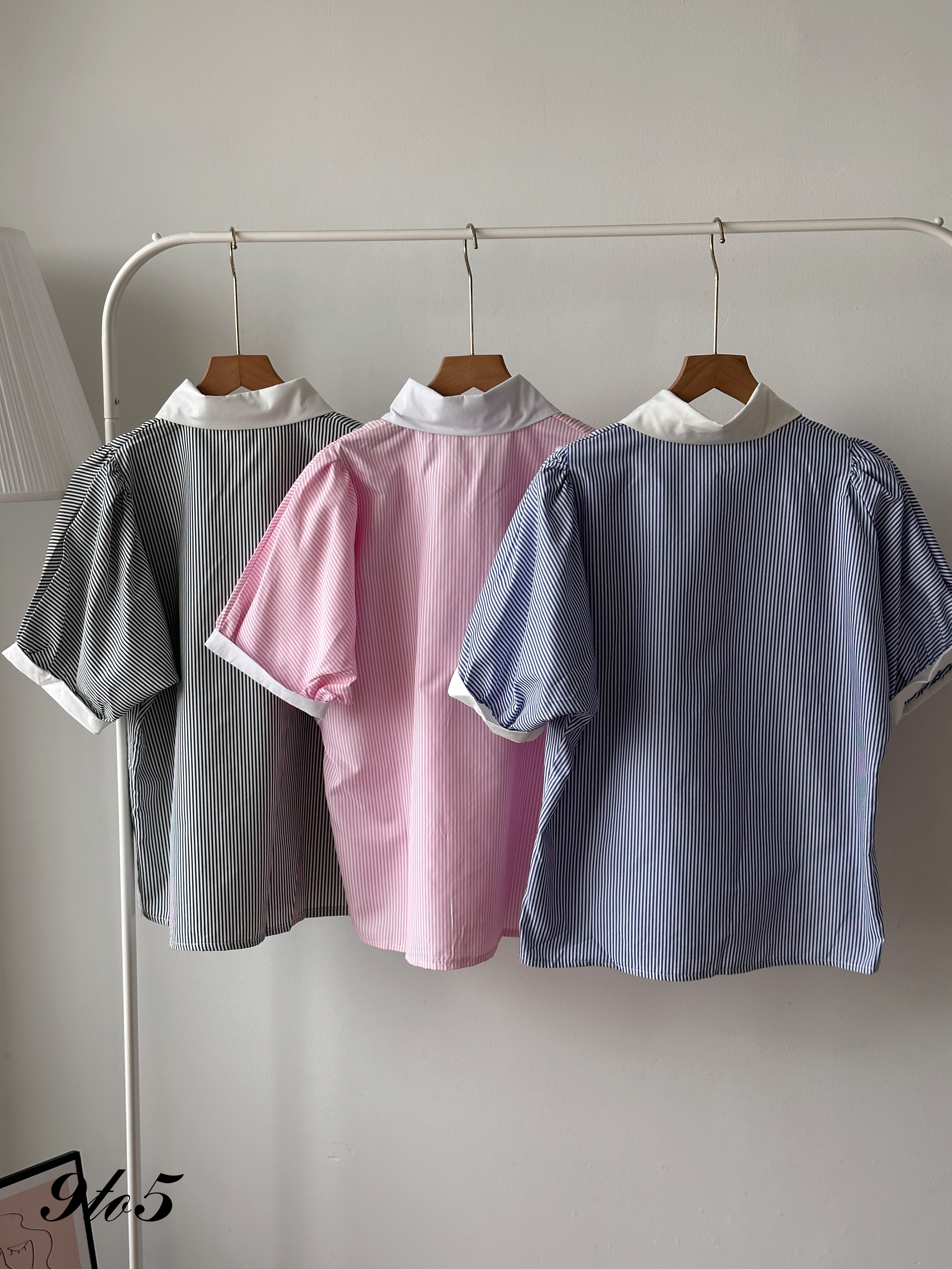 T4410 Oversized Stripe Shirt - 3 Colors 
