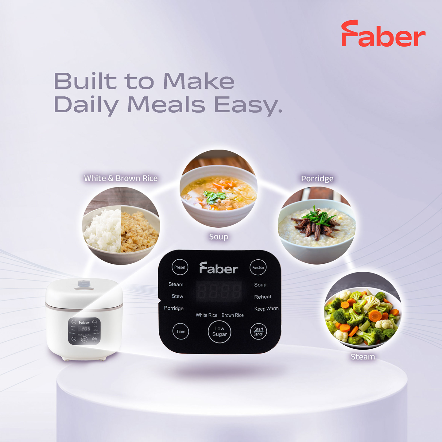 Faber 1.5L Digital Rice Cooker FRC K15 LS