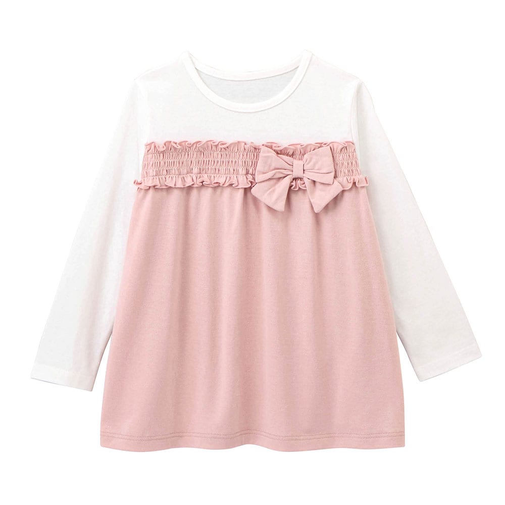 🆕【⭐訂購⭐】🌀 🇯🇵 日本直送🇯🇵 緞帶設計 拼接 喇叭束腰 上衣［3款選］🌀 [ELCA-0225][260524]