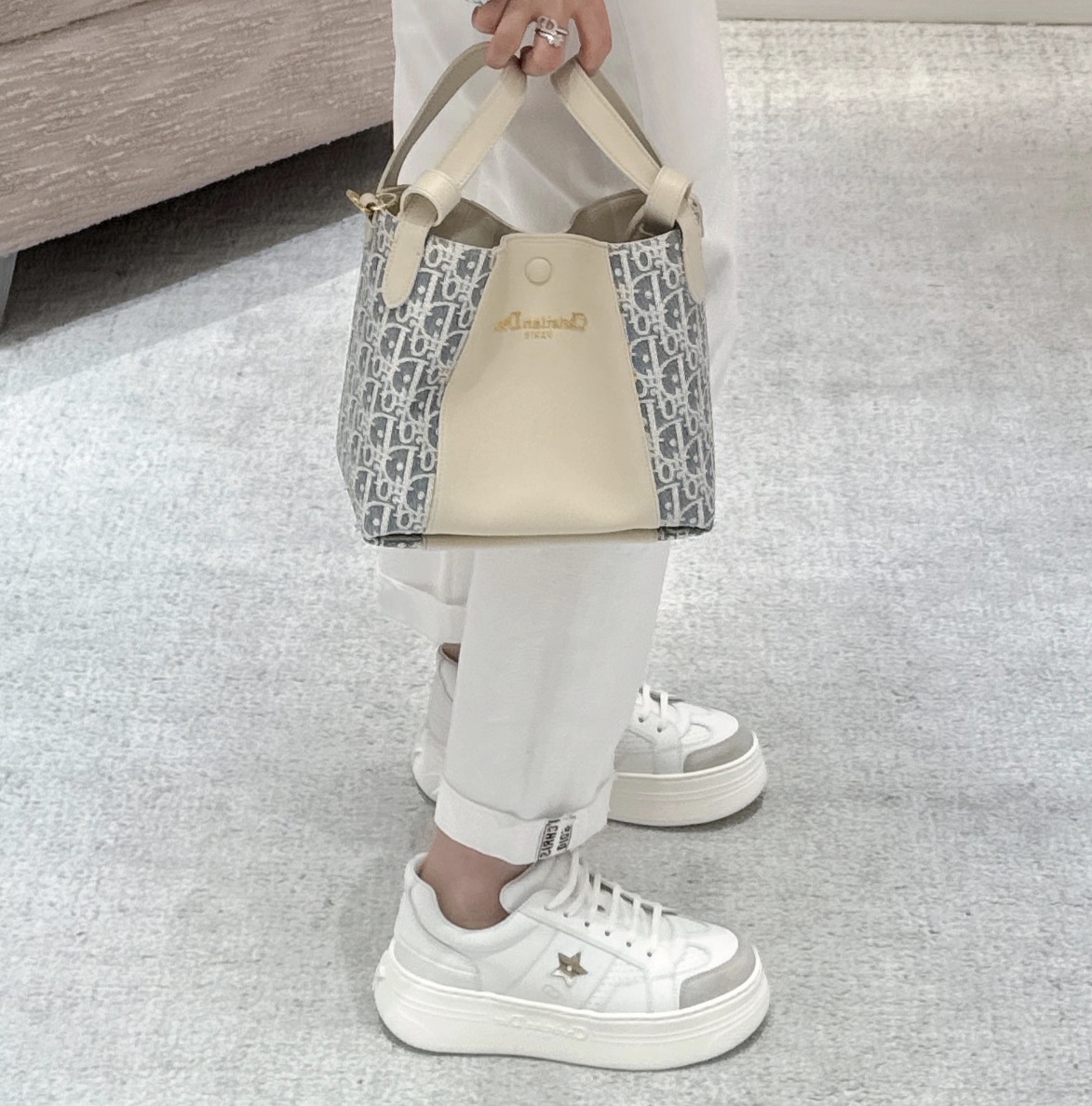 限時優惠😍訂貨📮Dior 經典款 銀星Platform Sneaker Size 37/37.5/38.5/39/40