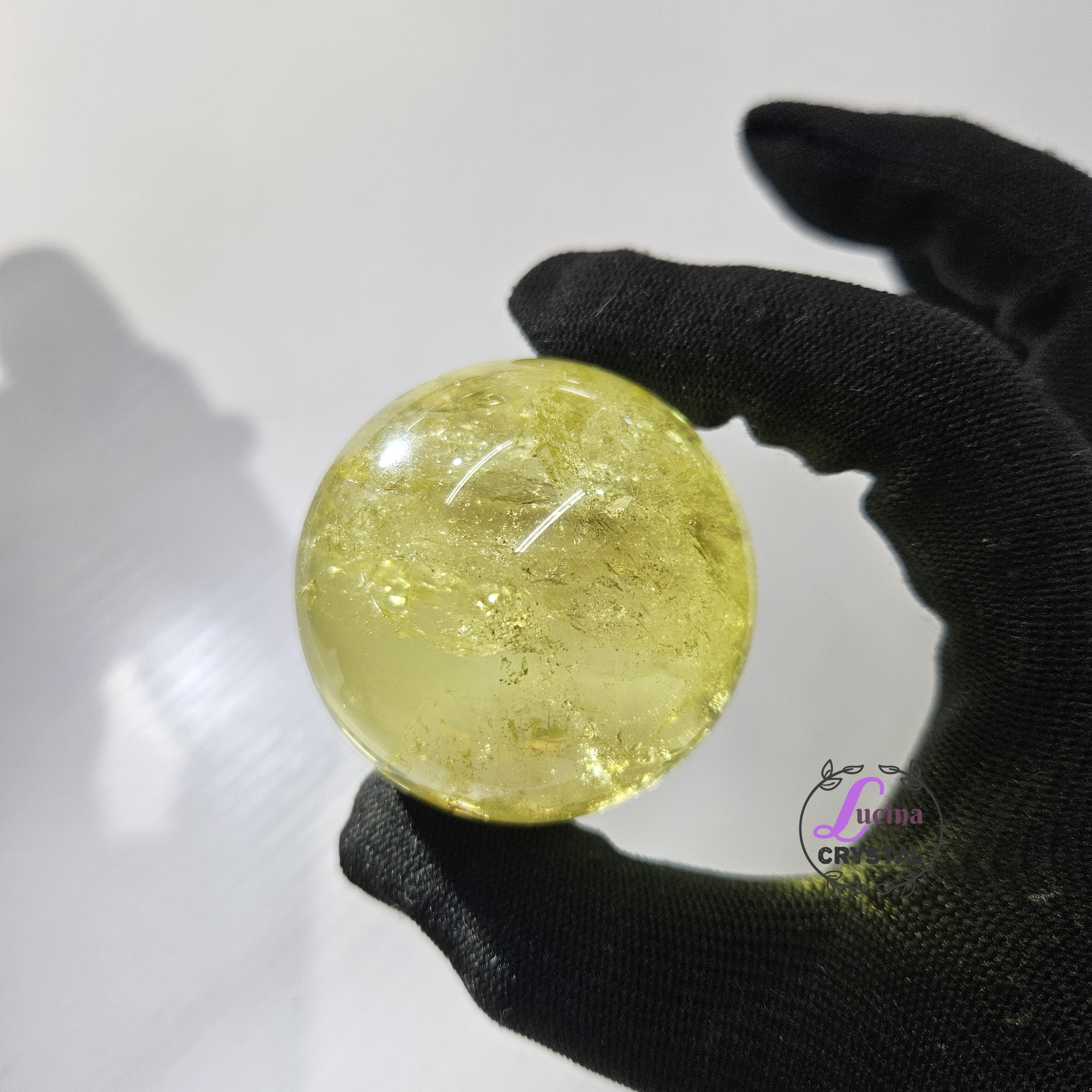 (Co#J330)黃水晶球/Citrine Sphere 