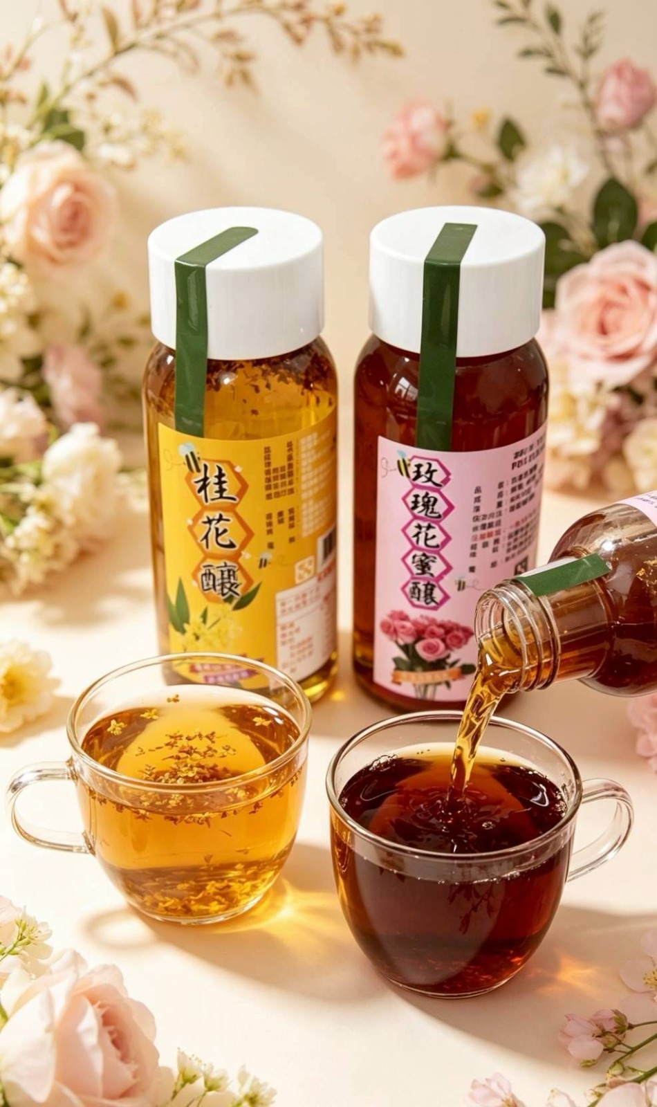 台灣桂花釀/玫瑰花蜜釀 450g-預計7月中到貨