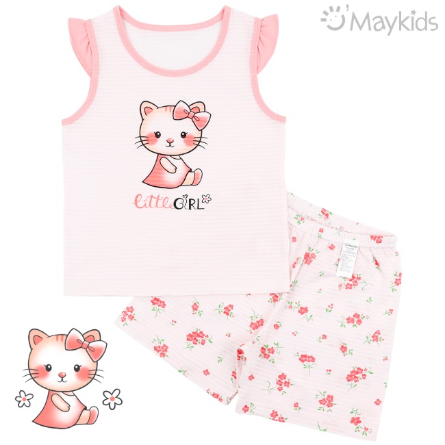 Maykids 無袖家居服 (浪漫貓)
