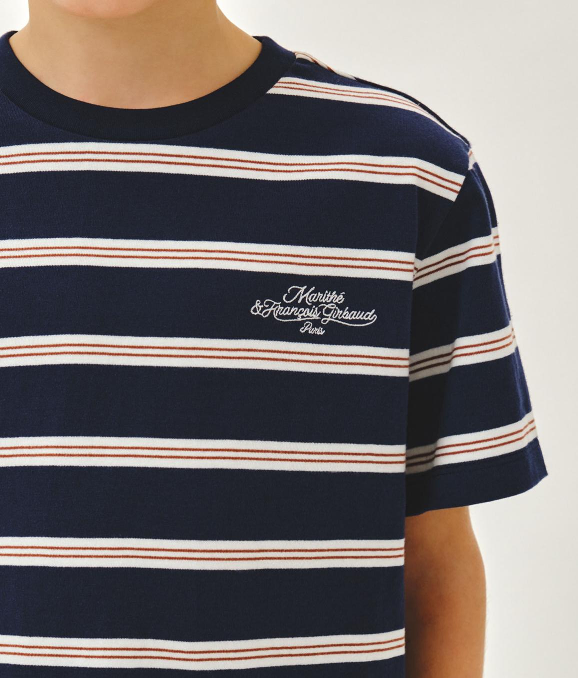 Ⓜ️ fg kids款 橫間LOGO TEE 折扣優惠 Green / navy / light grey Size 100-150