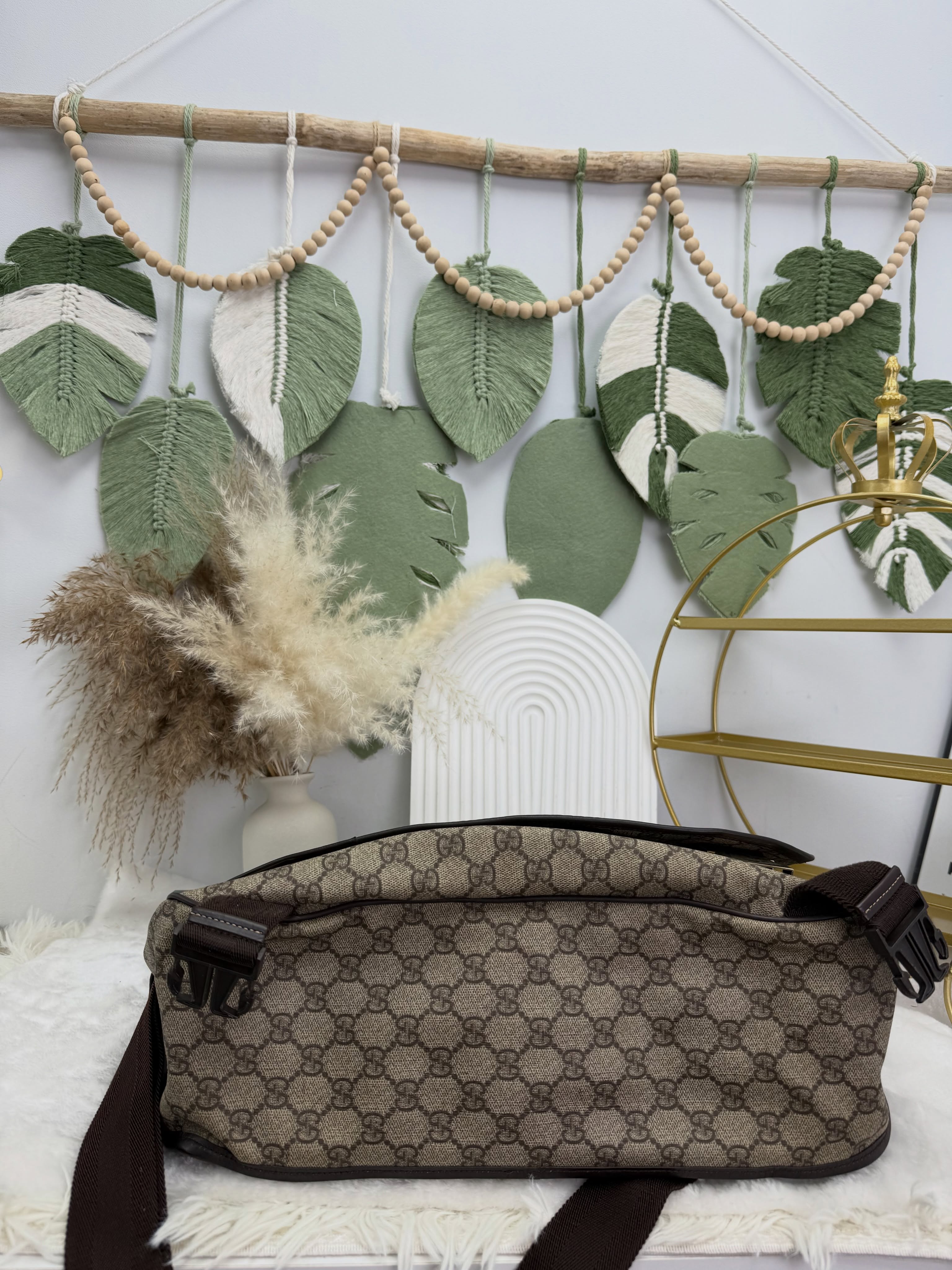 Gucci 👜 PRE OWNED 🛍️老花郵差包 有塵袋💼
