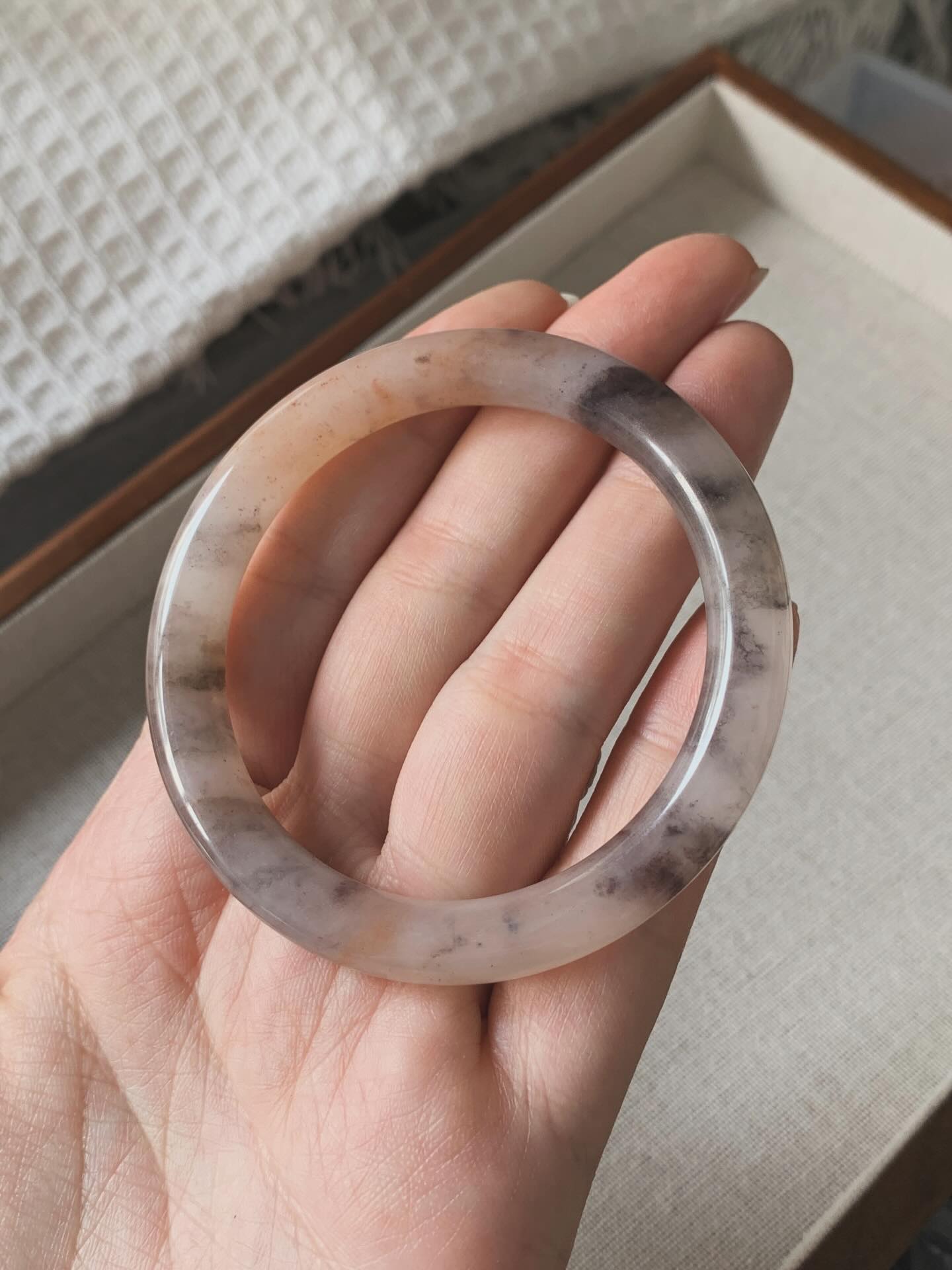 Jadeit Bangle 金丝玉紫罗兰手镯