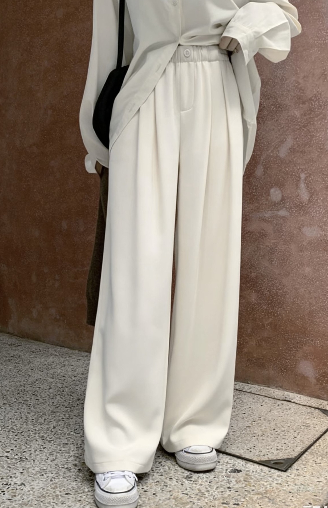 橡筋腰軟滑休閒褲