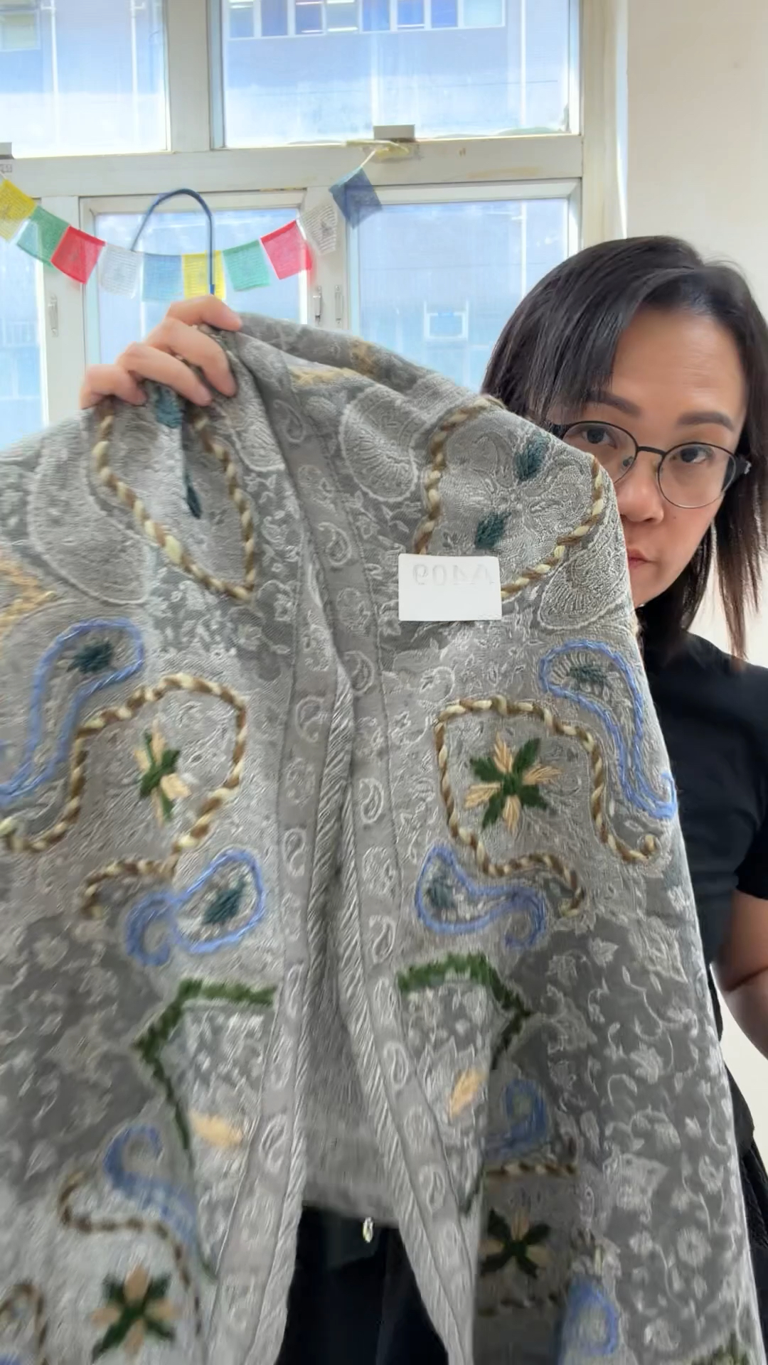 A409尼泊爾100%純羊毛頸巾