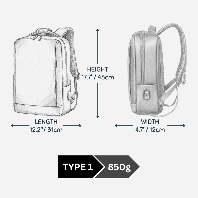 16.1 Inch Office Backpack / Business Backpack