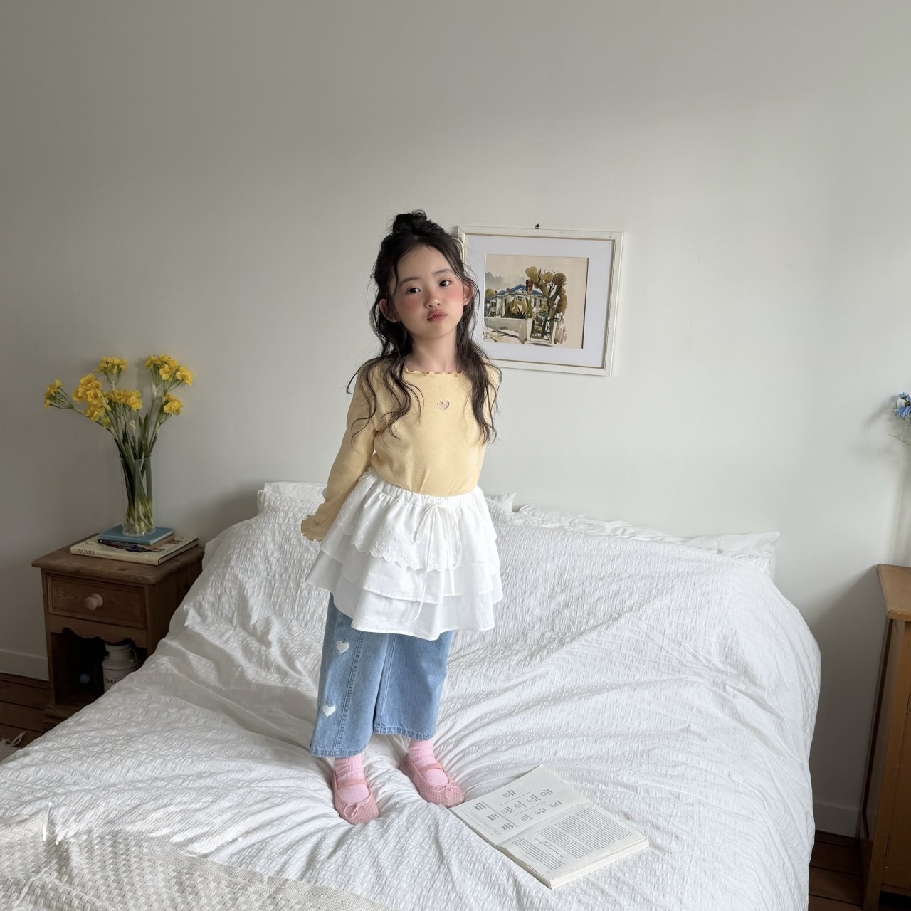 Ninibello | Heart T(Yellow/Ivory M100-110)