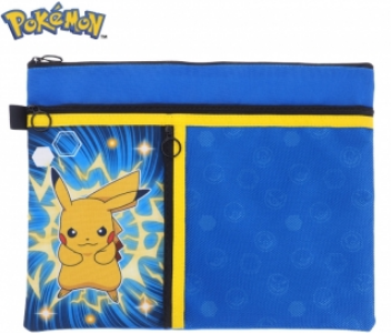  Pokémon A4 布文件袋 (3拉鍊格)