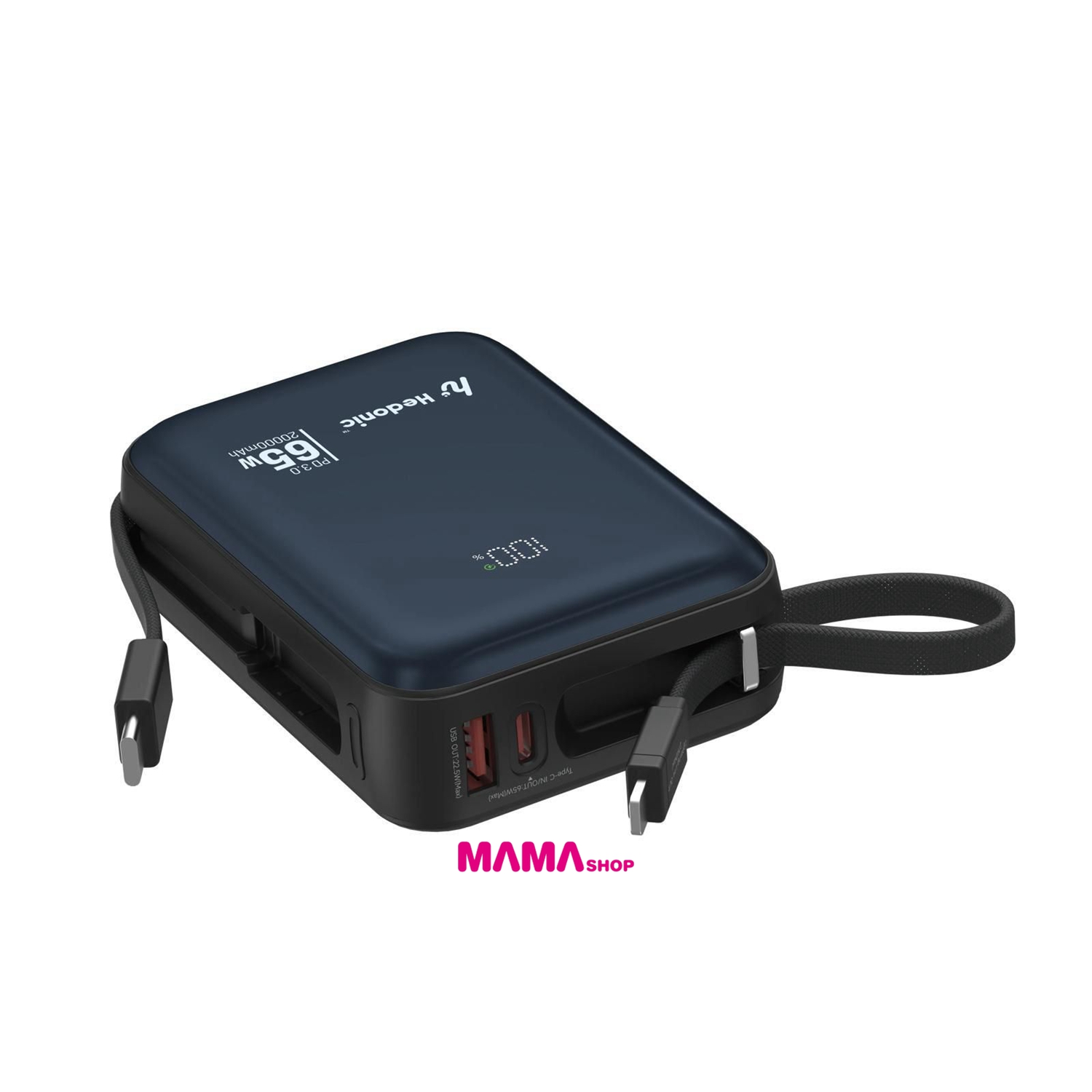Hedonic PD 3.0 65W Lightning & USB-C 20,000mAh CCC & QR Code 自帶線移動電源