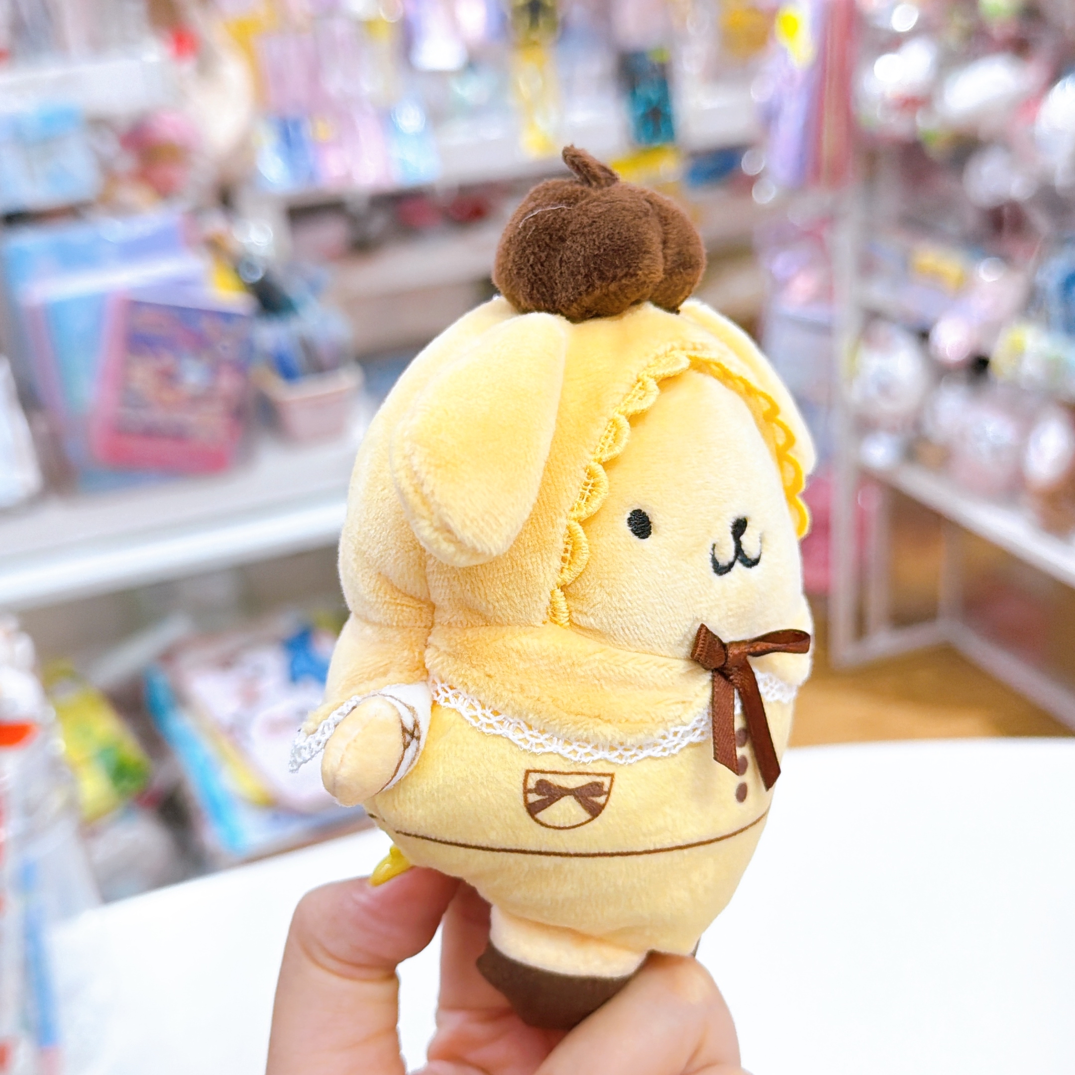 日本直送Sanrio melody 布甸狗指偶掛飾