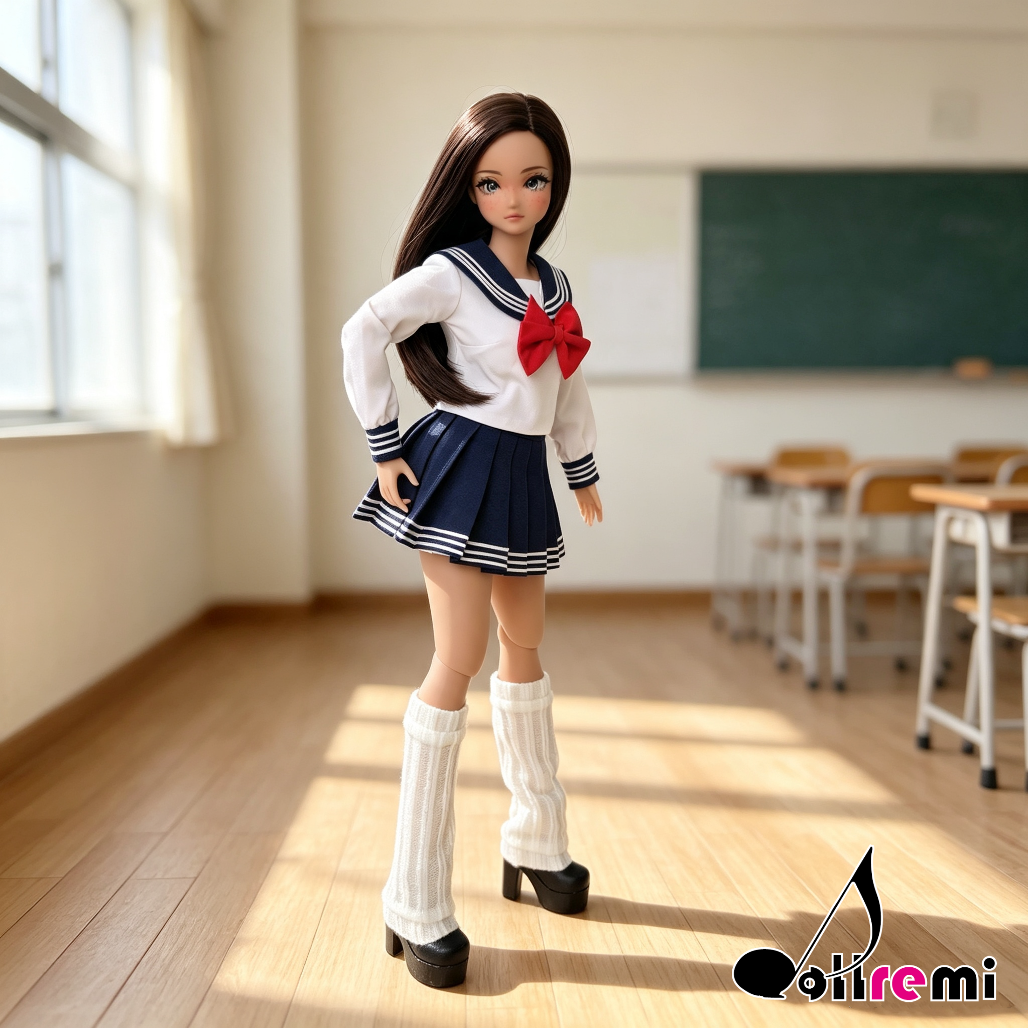 【dollremi】(P025) 長袖校服 Long-sleeved school uniform