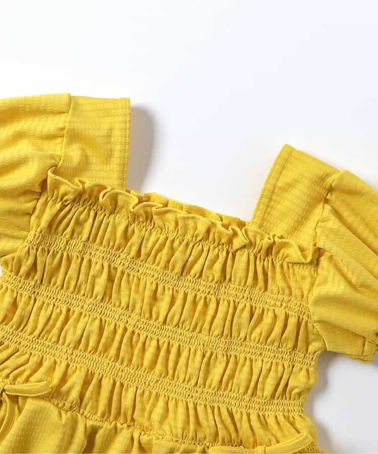 🇯🇵預訂 日本直送🇯🇵Apres les cours三色緞帶褶皺泡泡袖分體泳衣