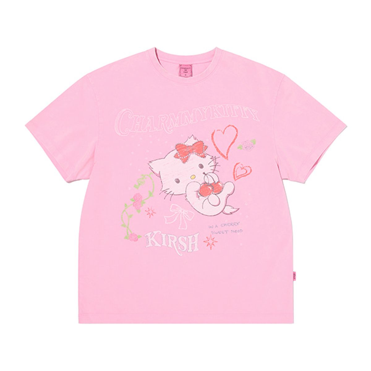 [KIRSH X Sanrio] CHARMMYKITTY LOOSE-FIT T-SHIRT
