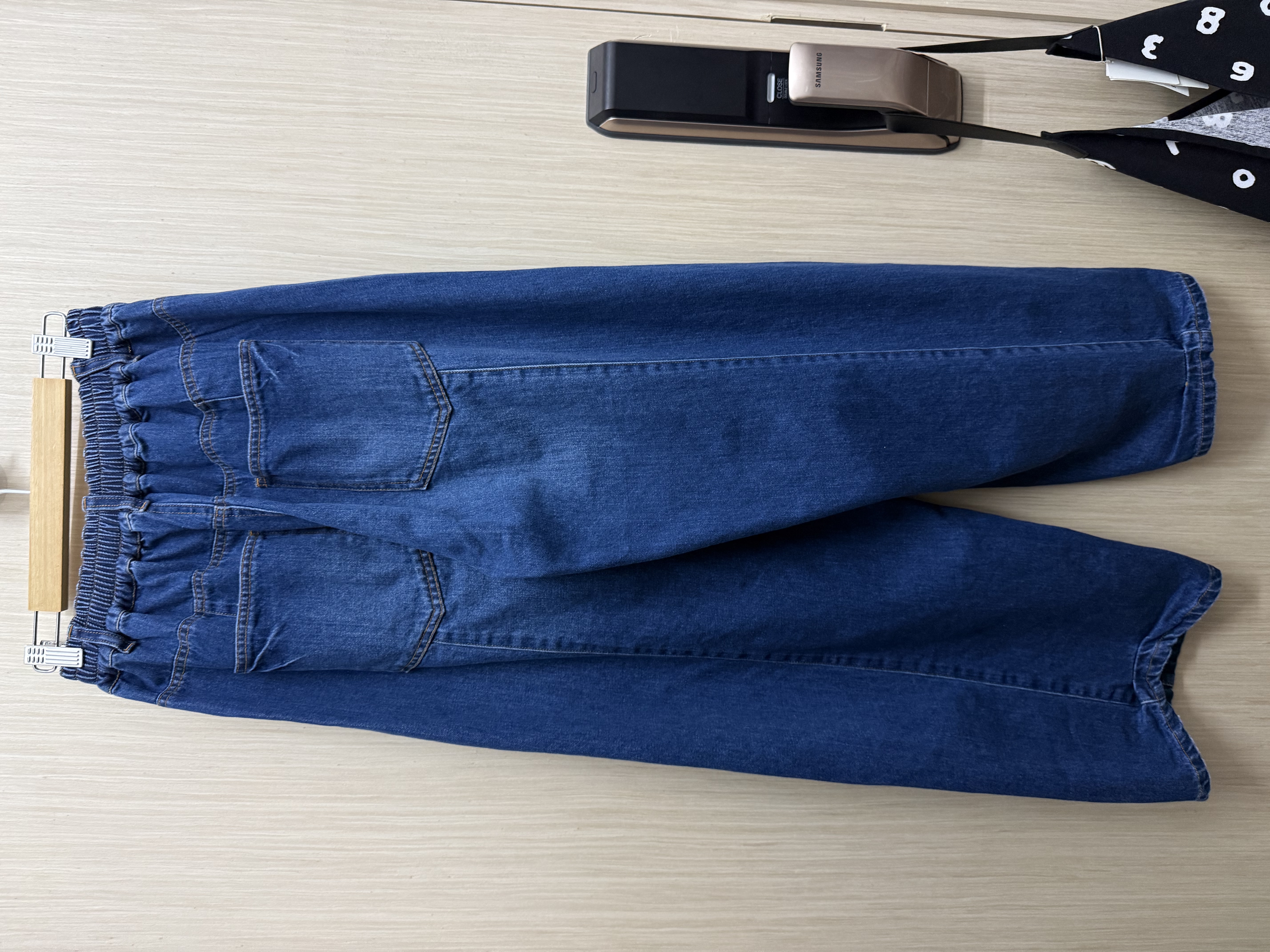 洗水軟布明線牛仔褲