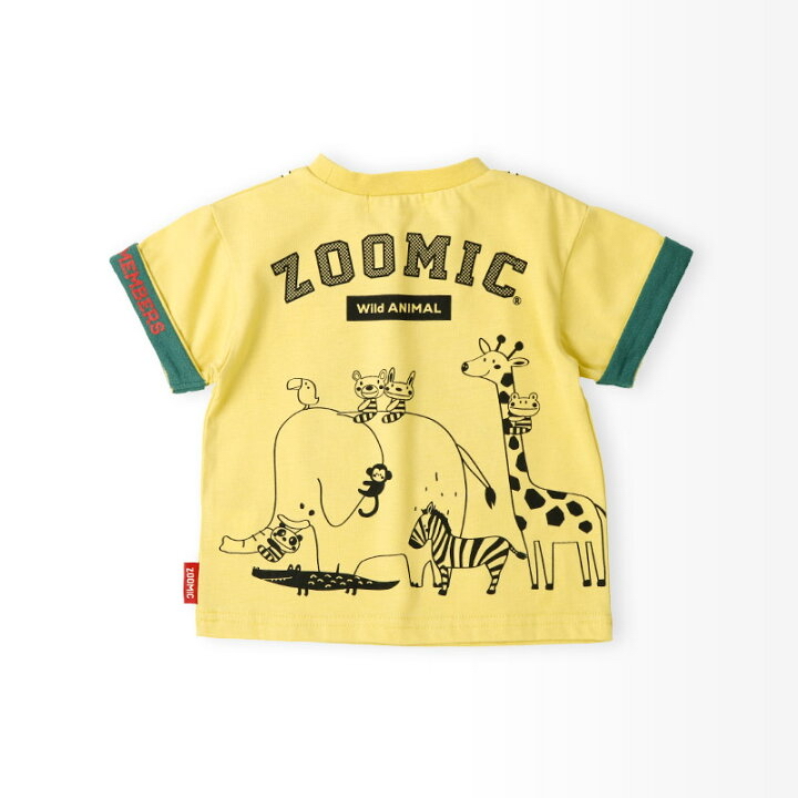 🇯🇵預訂 日本直送🇯🇵Zoomic兩色望遠鏡翻蓋前後印花撞色短袖T恤