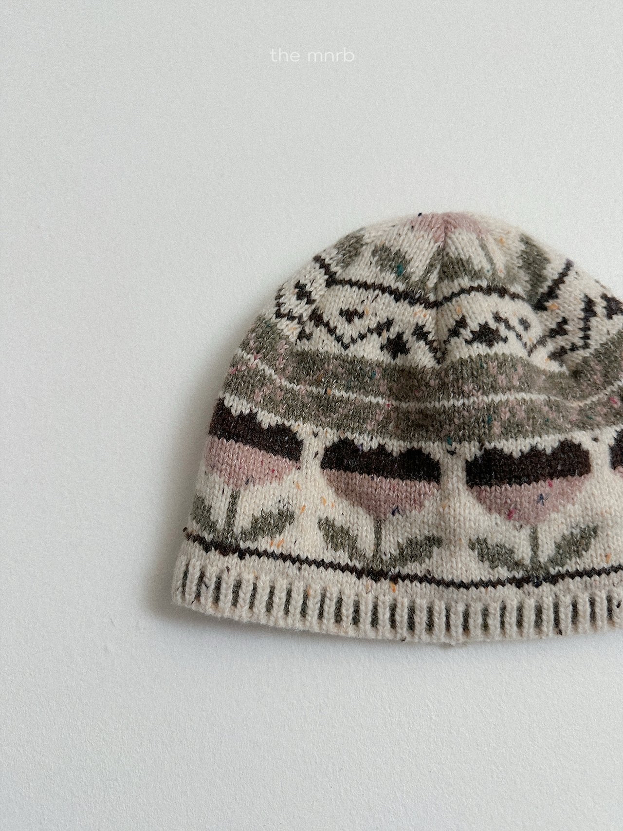 Minirobe | Flower jacquard beanie(ACC)