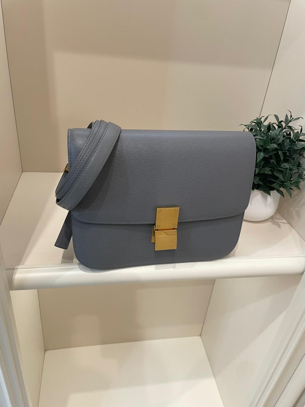 Celine classic box medium grey 100%Authentic, 98%New ✅Dust bag