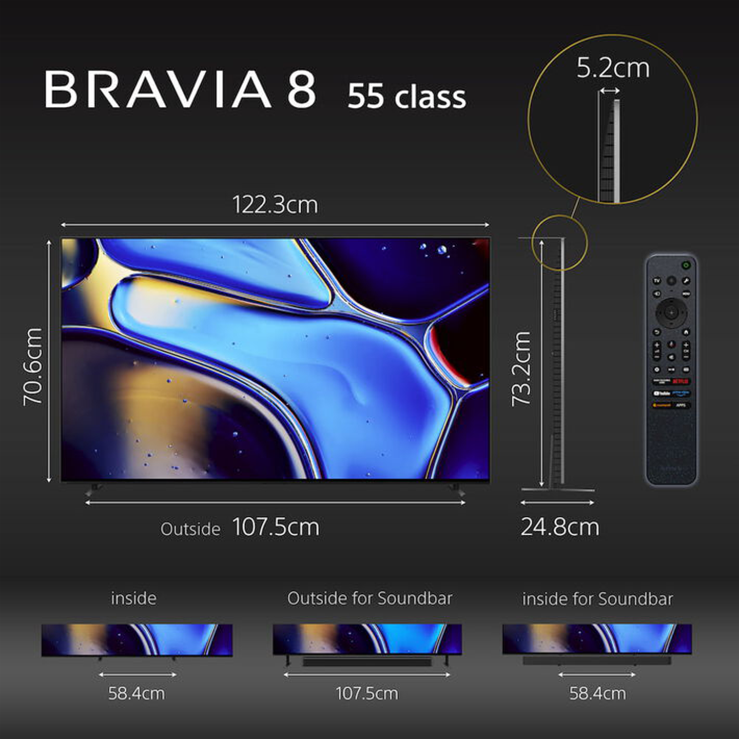 Sony 85" BRAVIA 9 Mini LED 4K Google TV (K-85XR90)