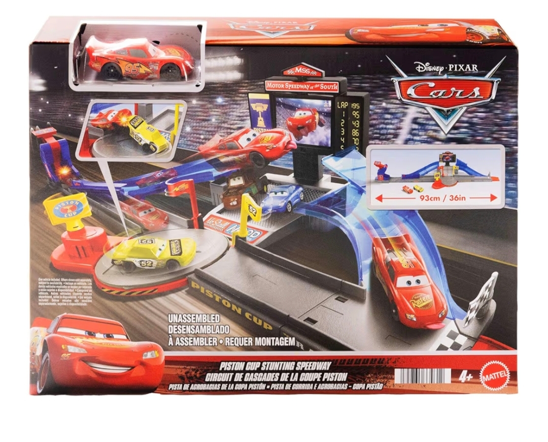 ​反斗車王麥坤賽車軌道玩具 Lighting McQueen Toy 香港現貨正版 Mattel (附McQueen car一輛）