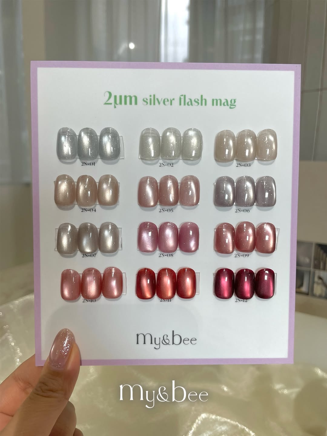 my&bee | 2μm Sliver Flash mag銀閃貓眼