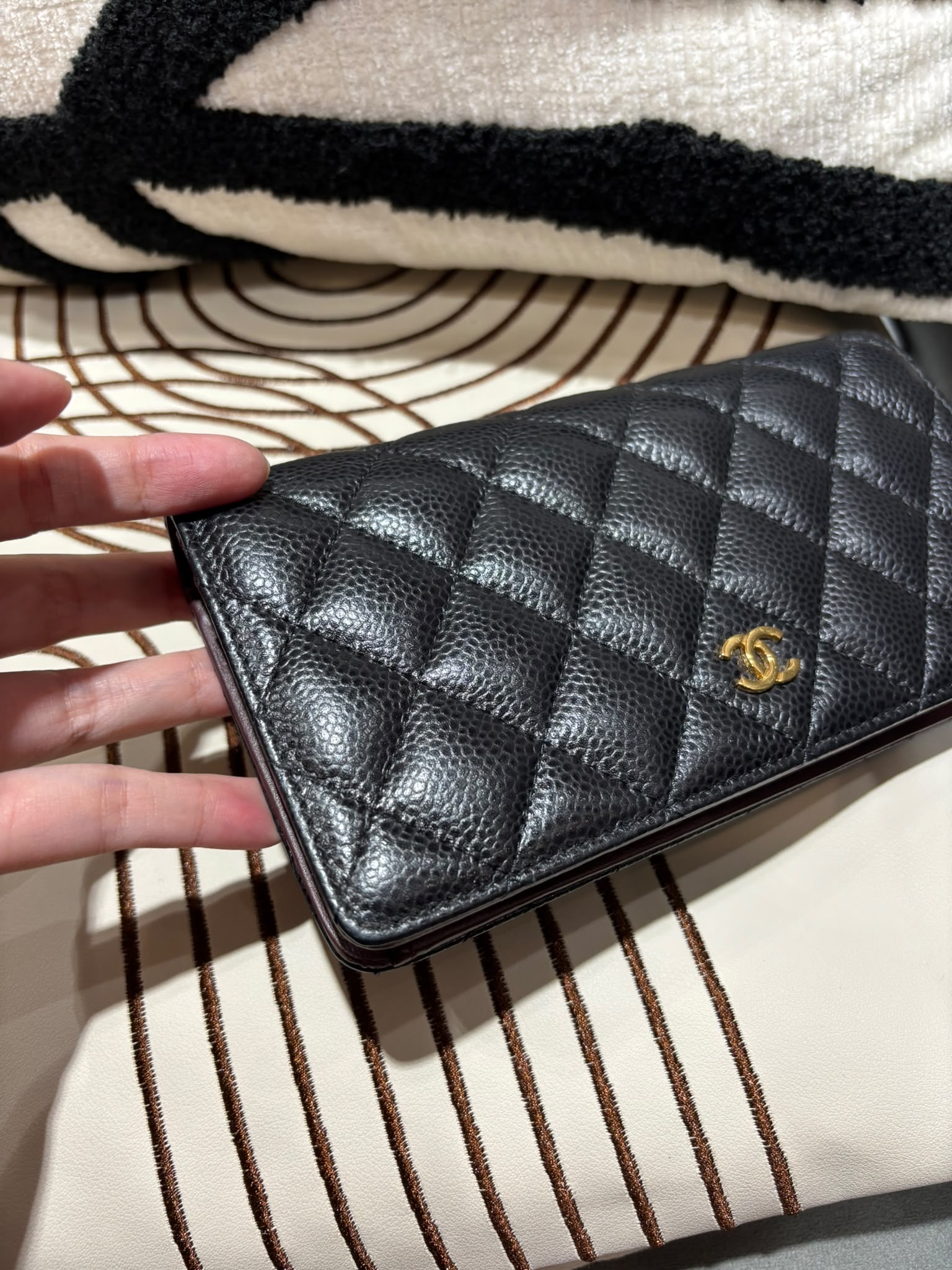Chanel Wallet 黑色荔枝牛皮 100%Authentic, 95%New ✅25貼✅box