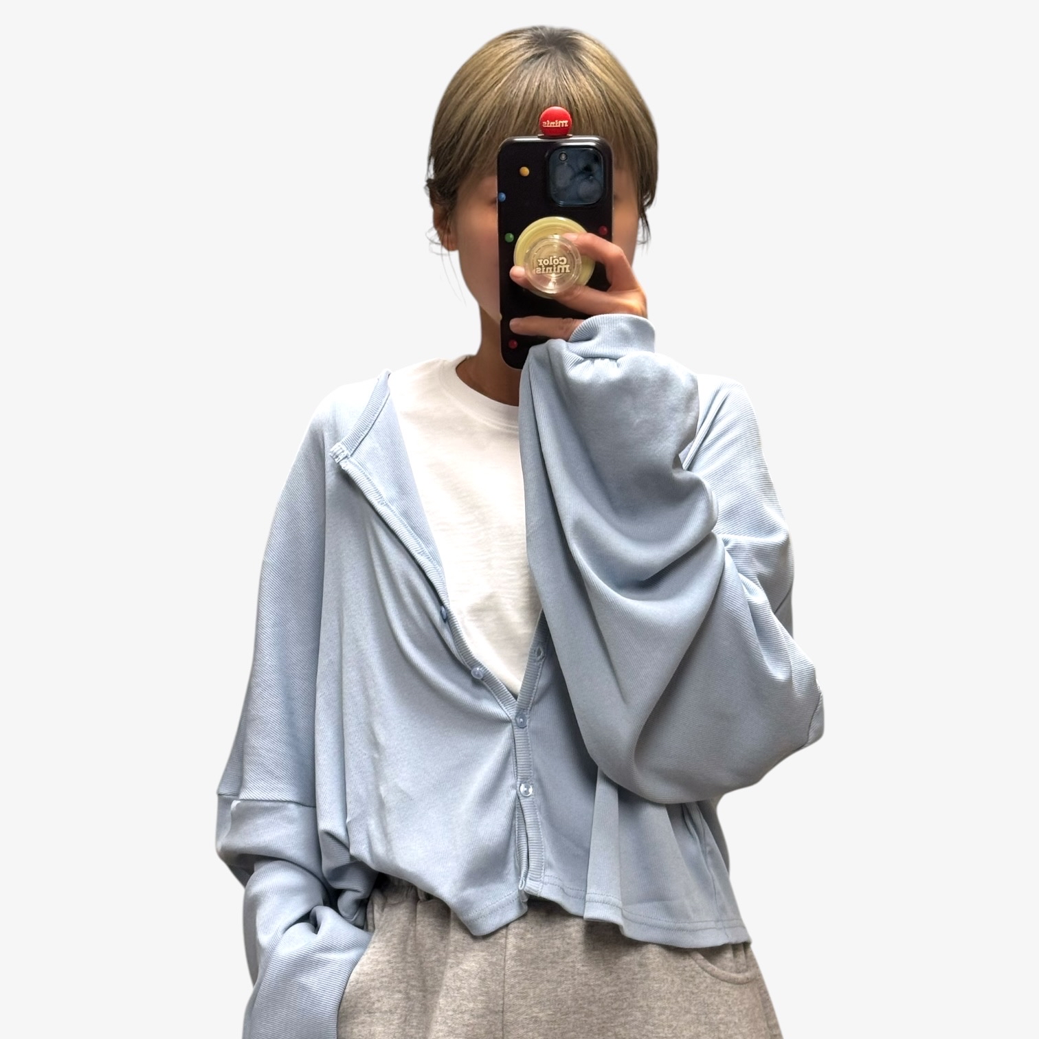 221048 淨色鬆身外套