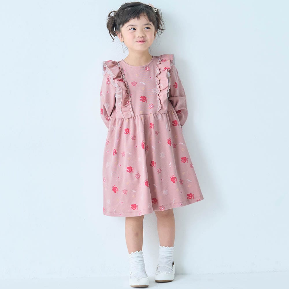 🆕【⭐訂購⭐】 🇯🇵日本直送🌀#Elsa / #Rapunzel 雙層荷葉邊 褶皺袖口 連身裙［2款選］🌀[ELBA-0070][260308]