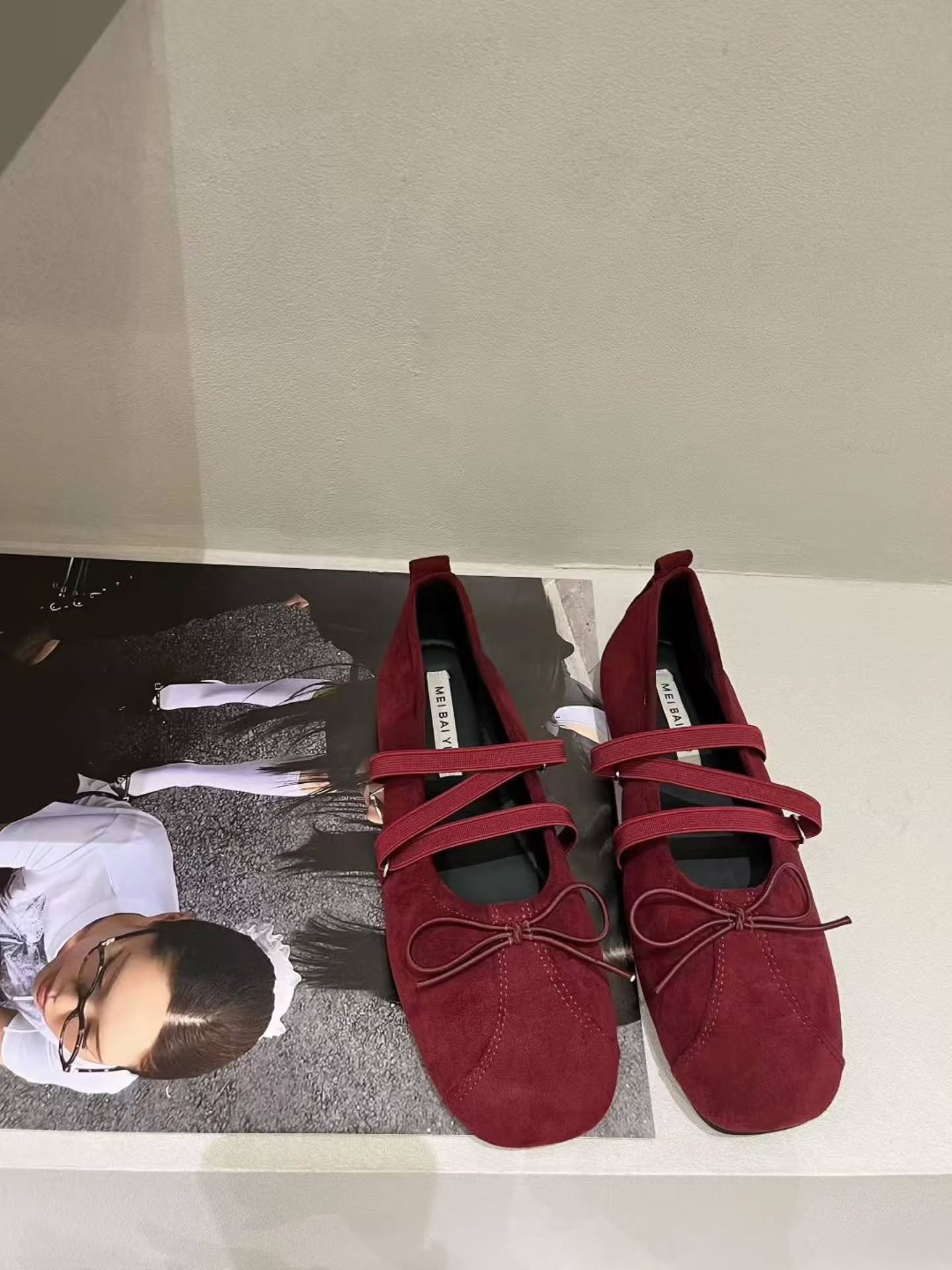 6638-103 复古绑带+蝴蝶结平底鞋 🇨🇳