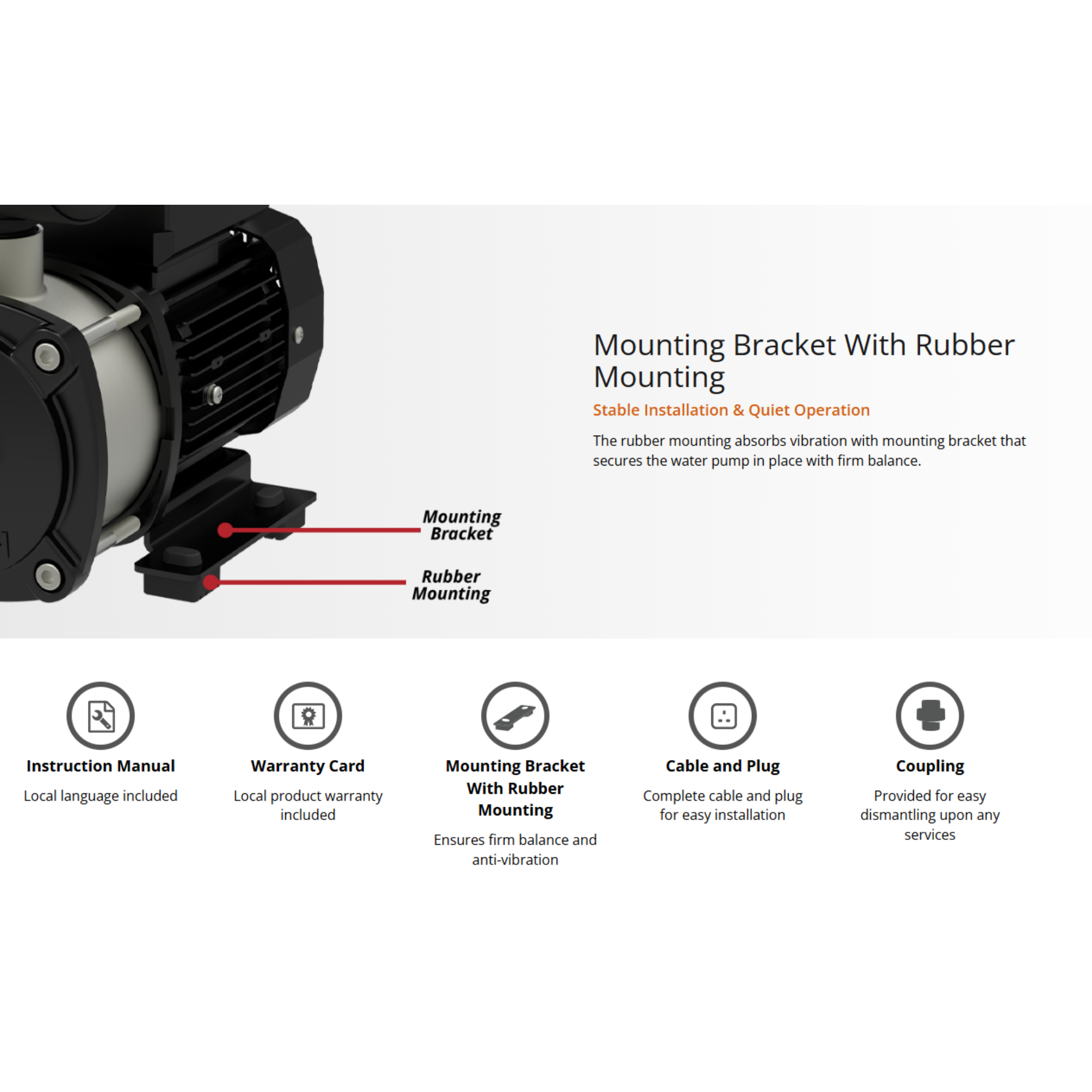 Joven Water Pump 0.5Hp Stainless Steel Automatic Water Pump (JHP 2-30)