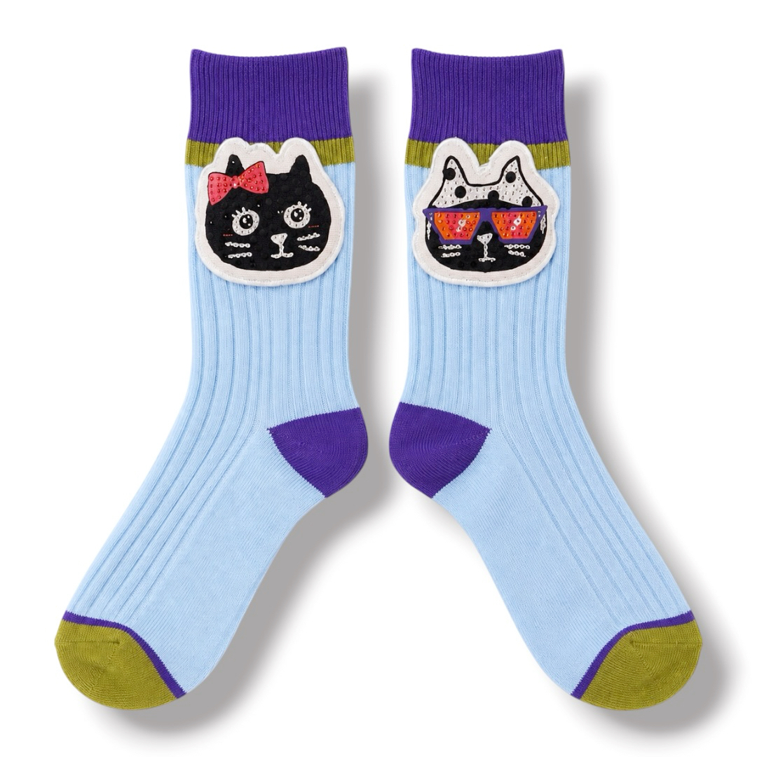 (Pre Order) Skye x Pebbly BiColor Socks