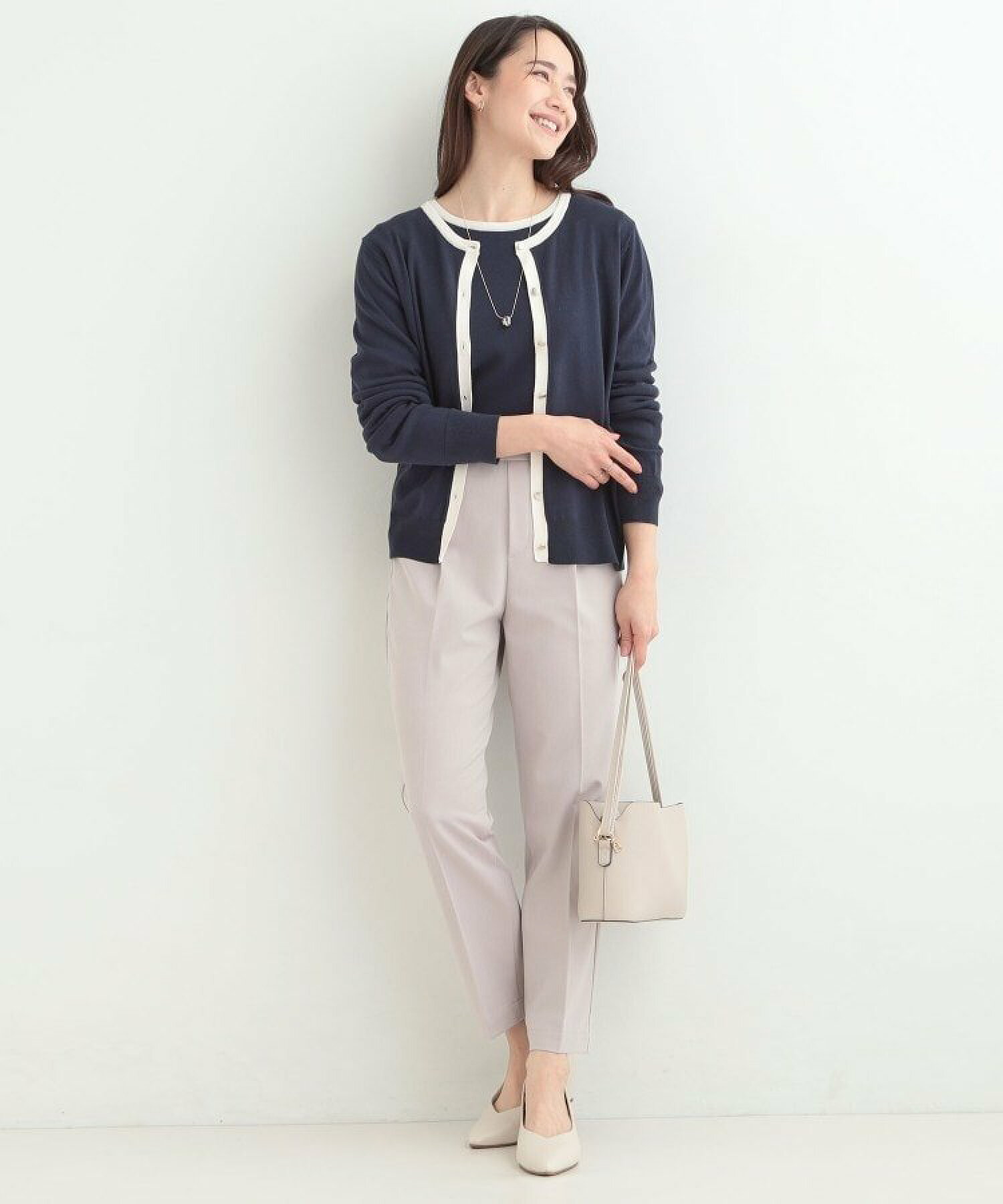 🆕【⭐訂購⭐】  🇯🇵日本直送 🌀SHOO・LA・RUE金屬鈕扣 配色 優雅 圓領針織外套［4款選］🌀 [ELCA-0078][260323]