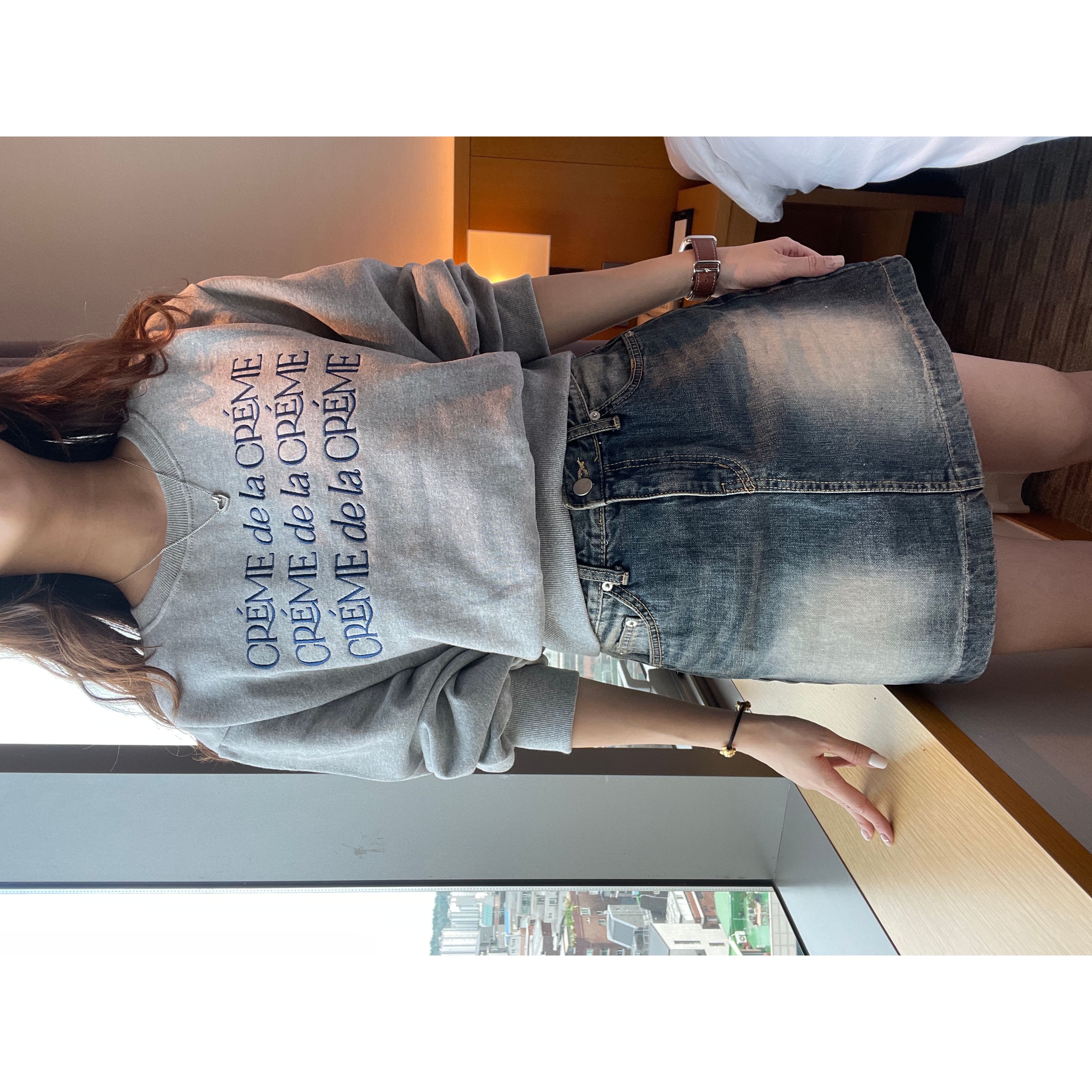 特價繡字拼色衛衣