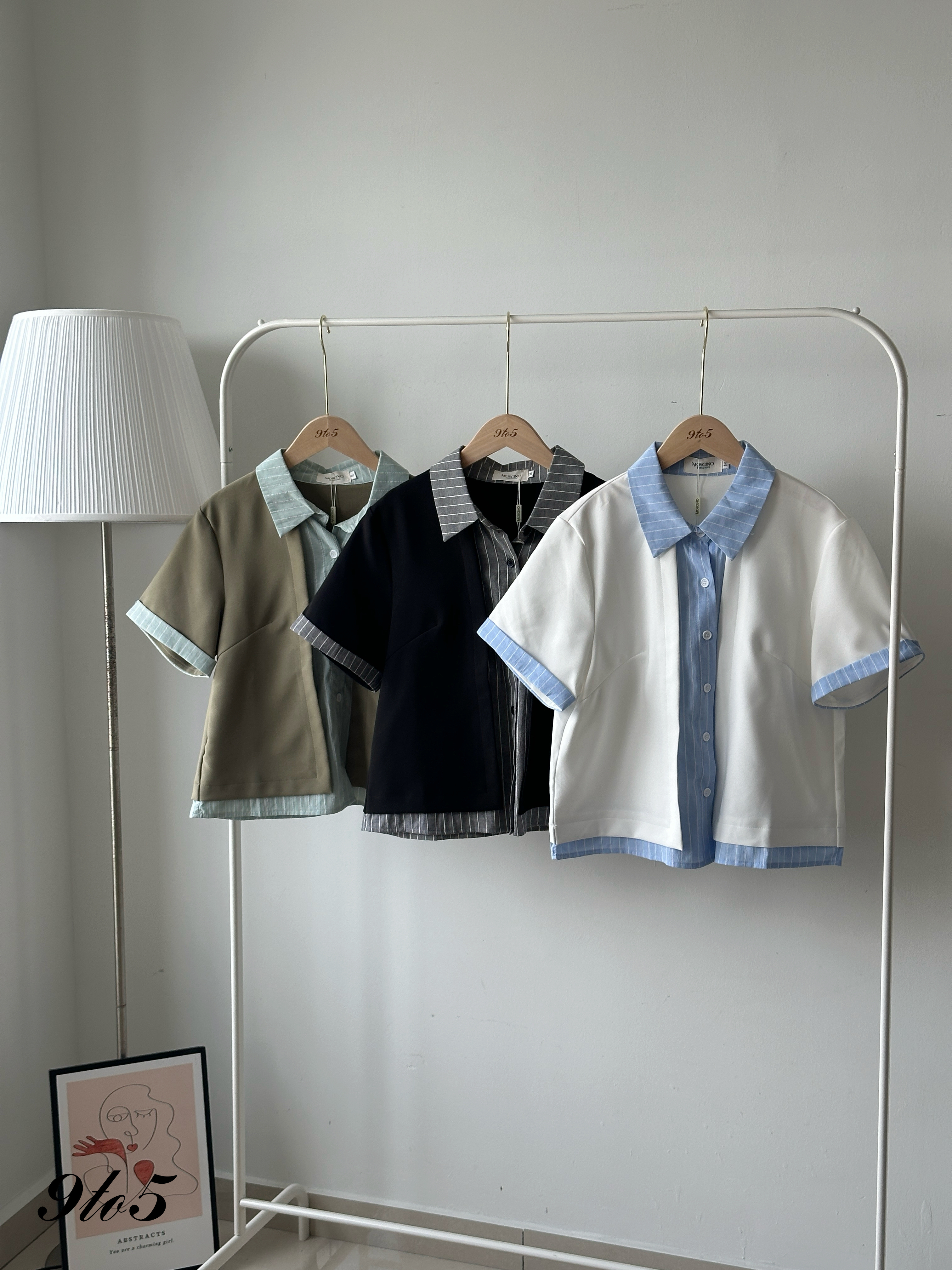 T4204 Fake Two-Piece Shirt - 3 Colors 