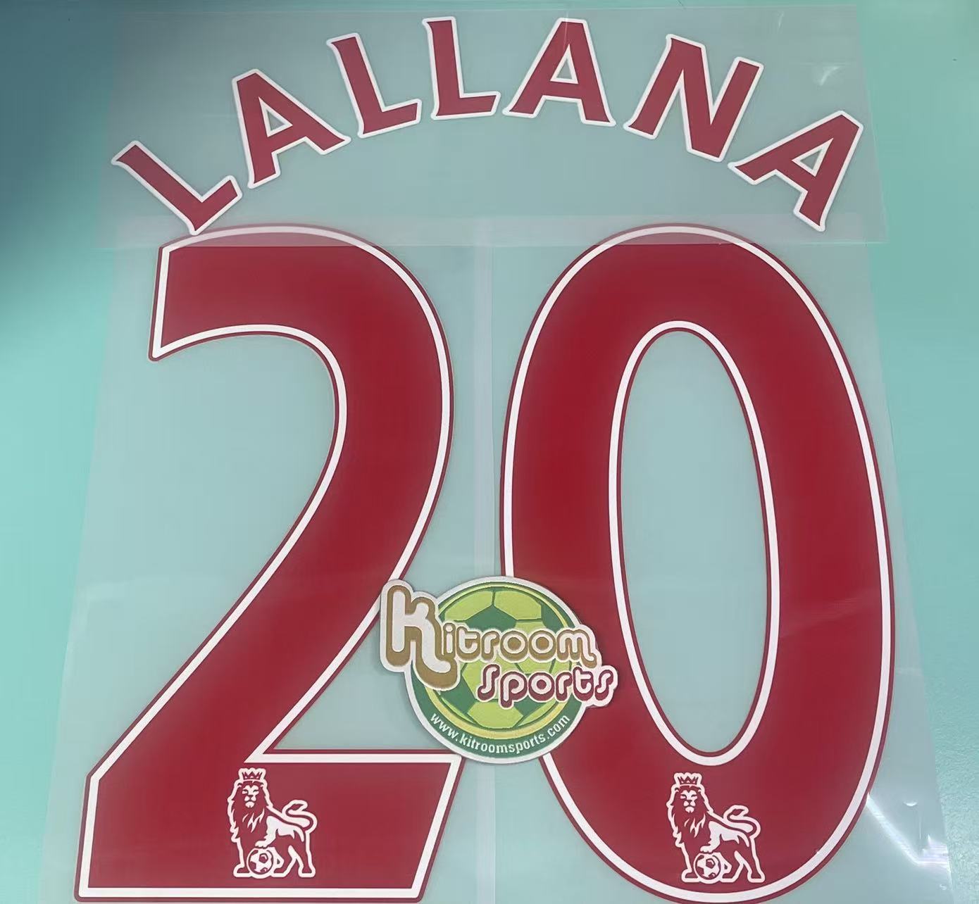 2014-16 Liverpool Away EPL Nameset #20 LALLANA