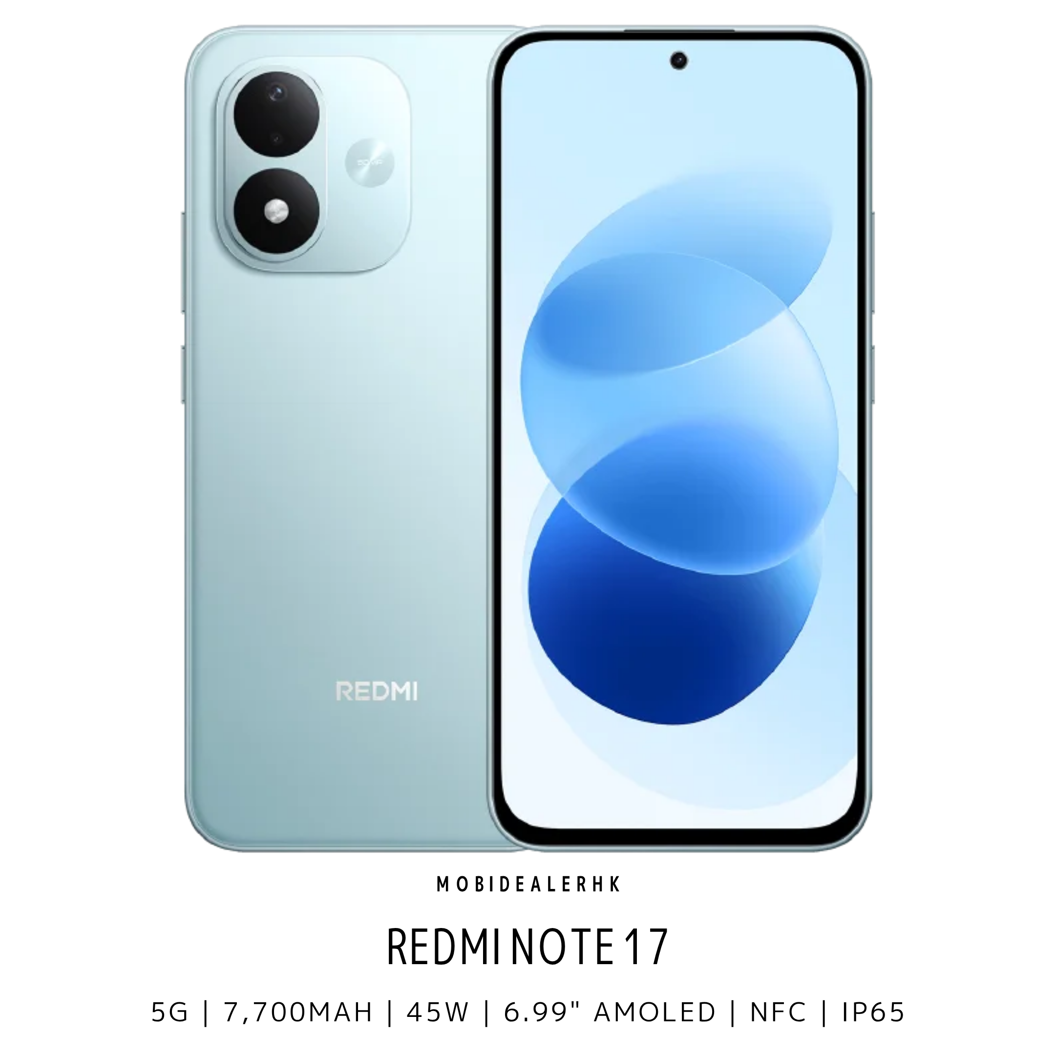 Redmi Note 17 | 紅米 Note 17 | 5G | 智能手機 | 7700mAh大電量 | 45W快充 | 6.99"FHD+ AMOLED | IP65防水