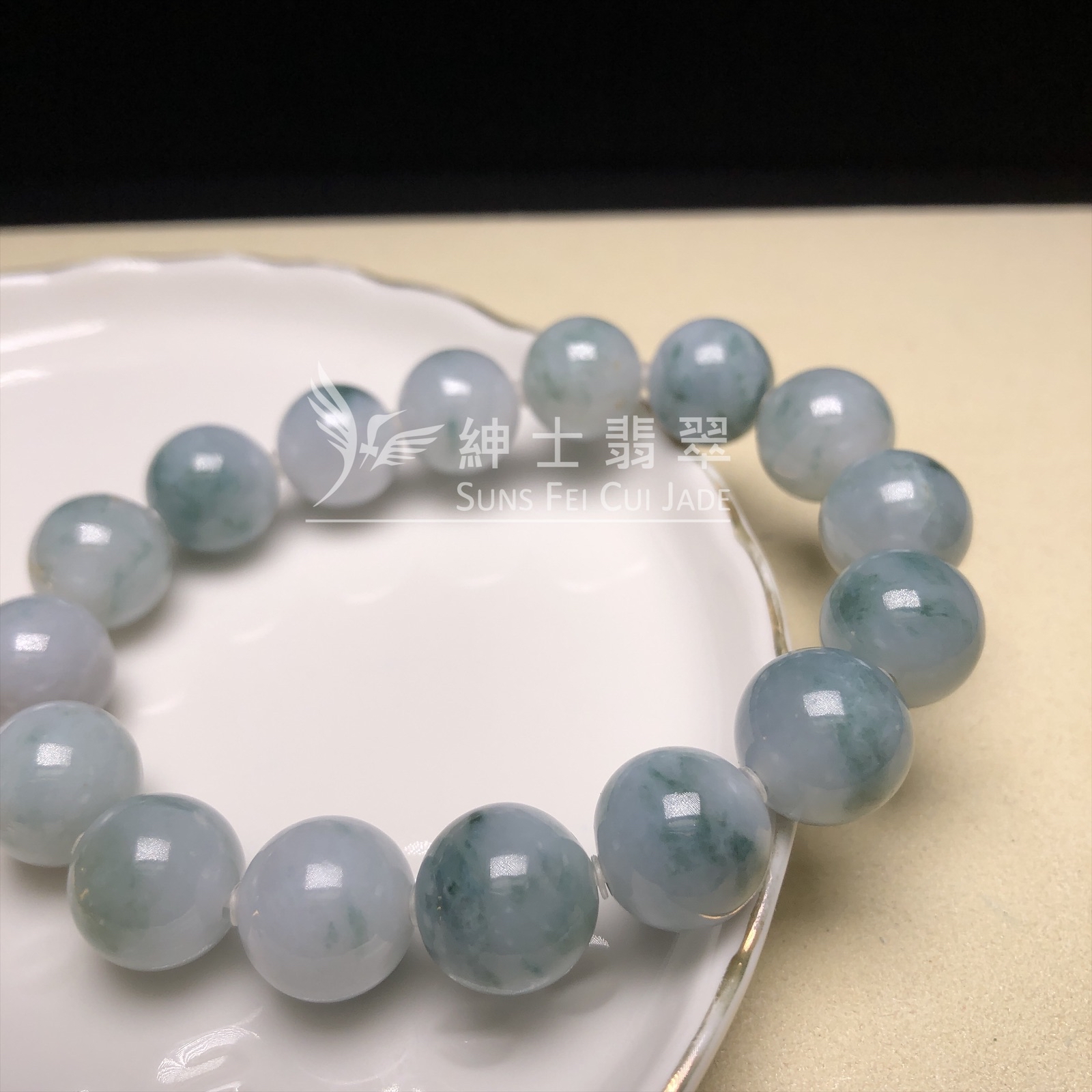飄綠花手串13mm  CA00605