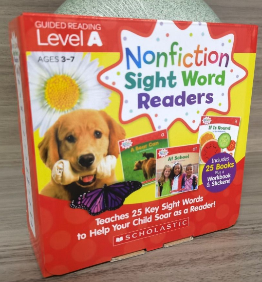 Scholastic Nonfiction Sight Word Readers ABCD 學樂小讀者 入門關鍵詞 高頻詞 基礎詞｜4 boxes 100 books｜點讀版