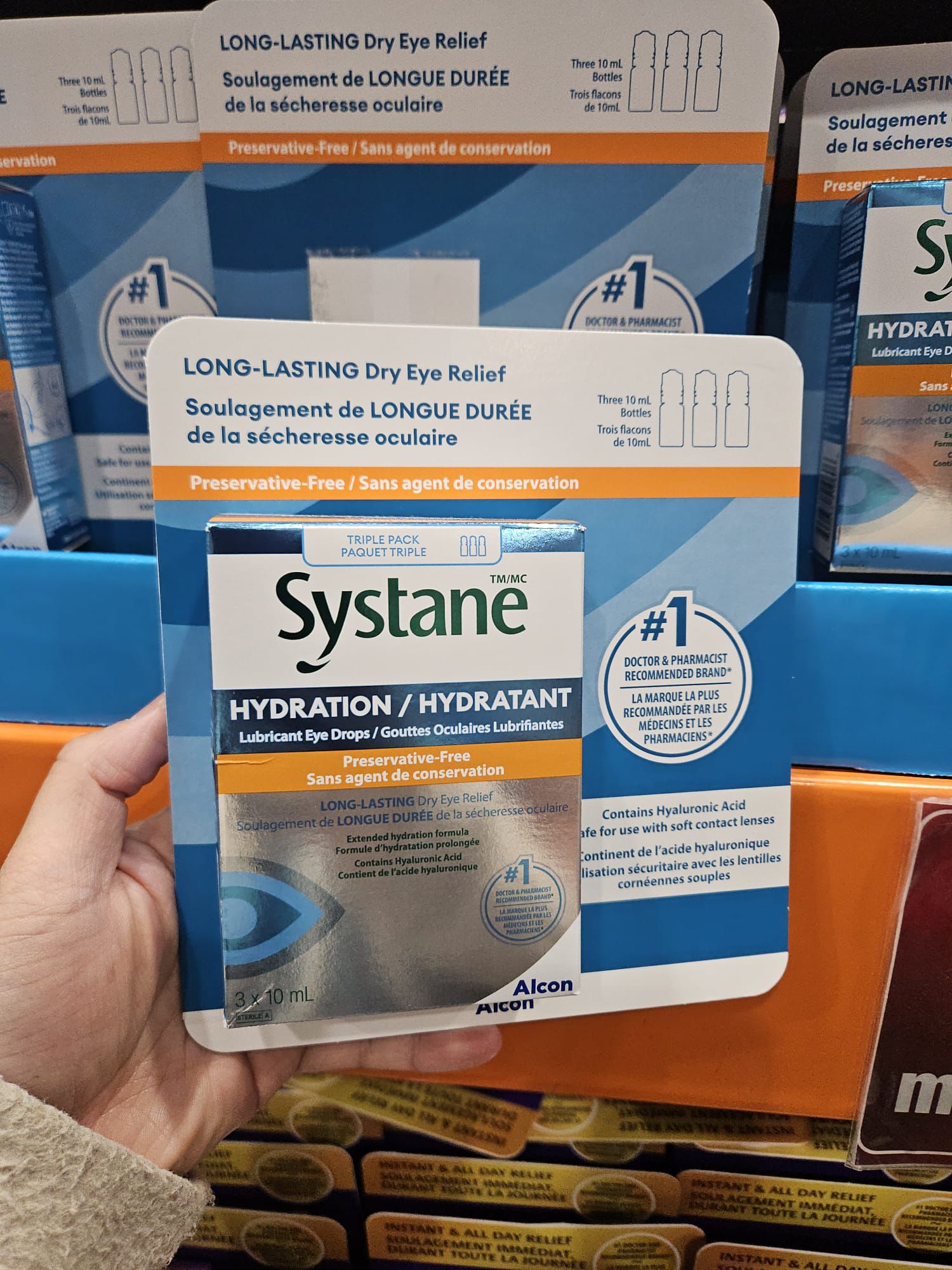 加拿大直送🛫Systane 水份滋潤眼藥水10ml (一盒3支)